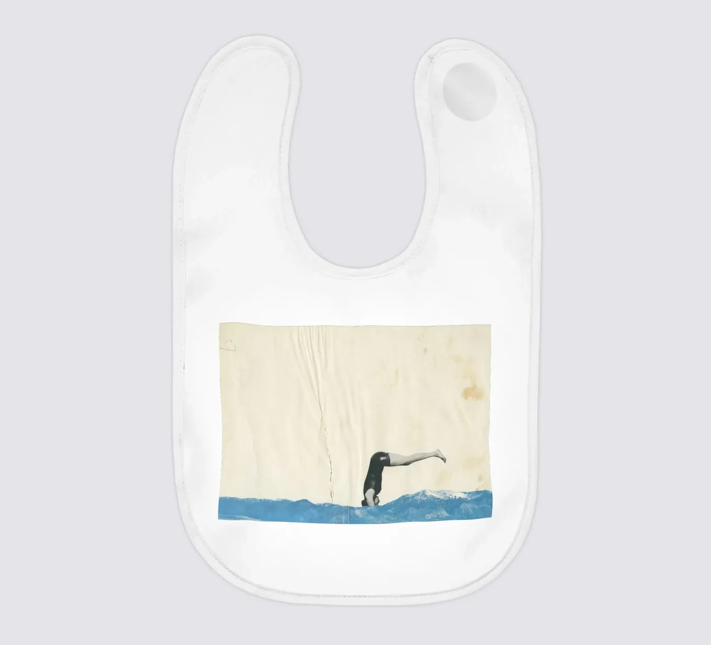 Plunge baby bib by Cassia Beck Collage