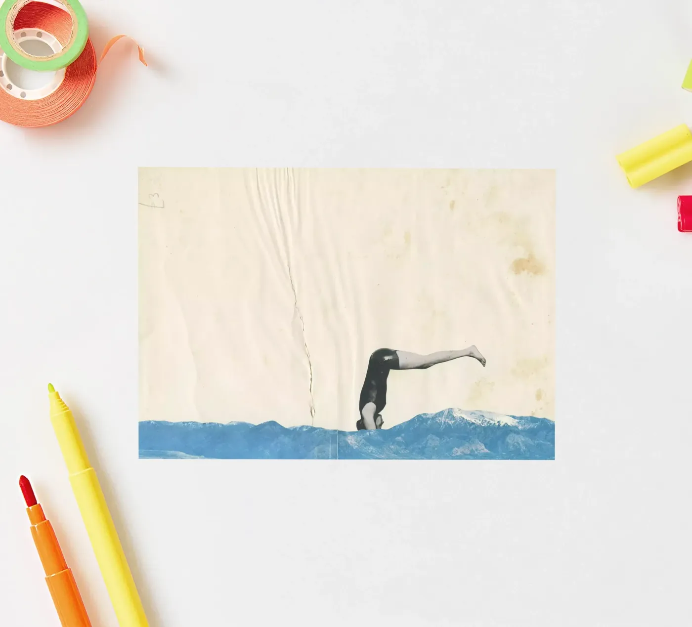 Tuffo adesivo da Cassia Beck Collage