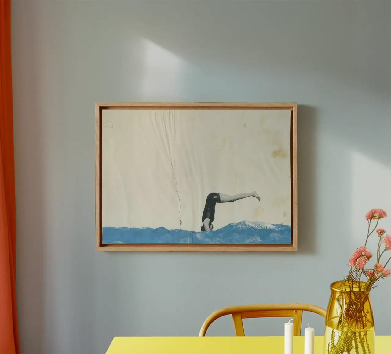 Tuffo tela da Cassia Beck Collage