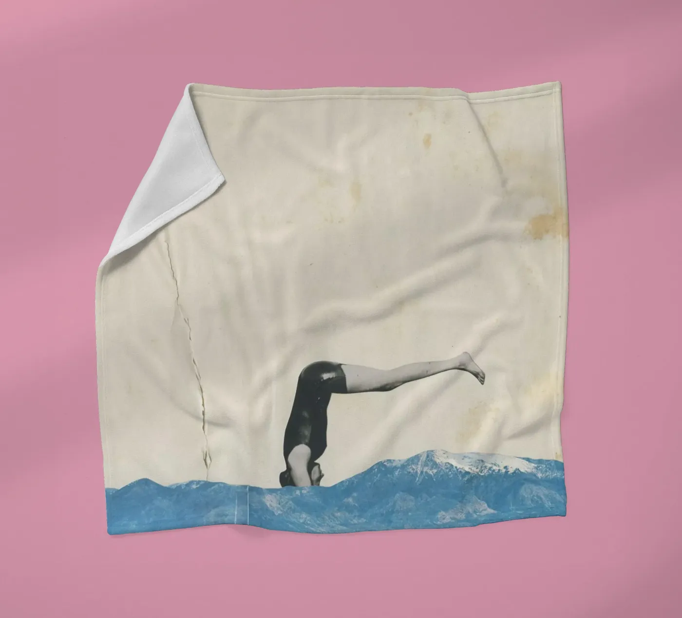 Duik fleecedeken van Cassia Beck Collage