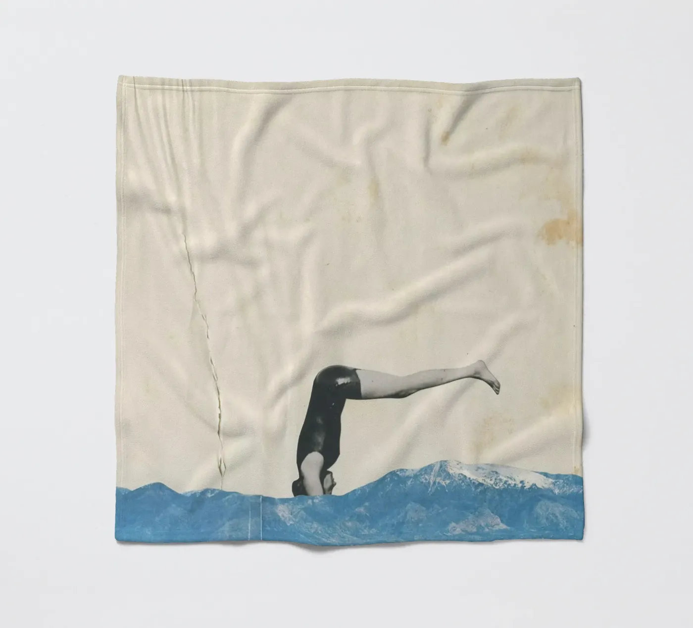 Duik fleecedeken van Cassia Beck Collage