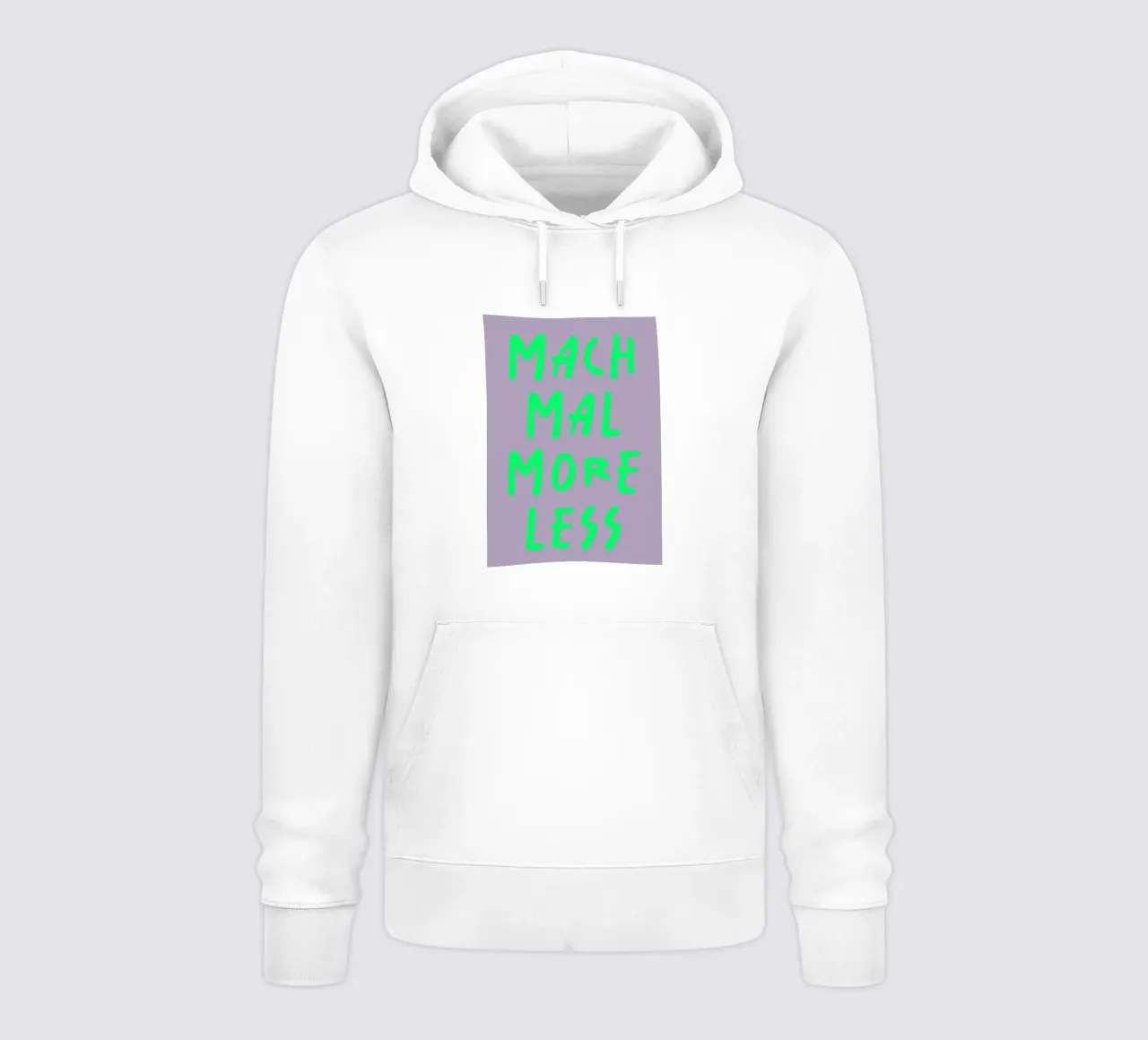 mach mal more less felpa con cappuccio da FRICKE DESIGN