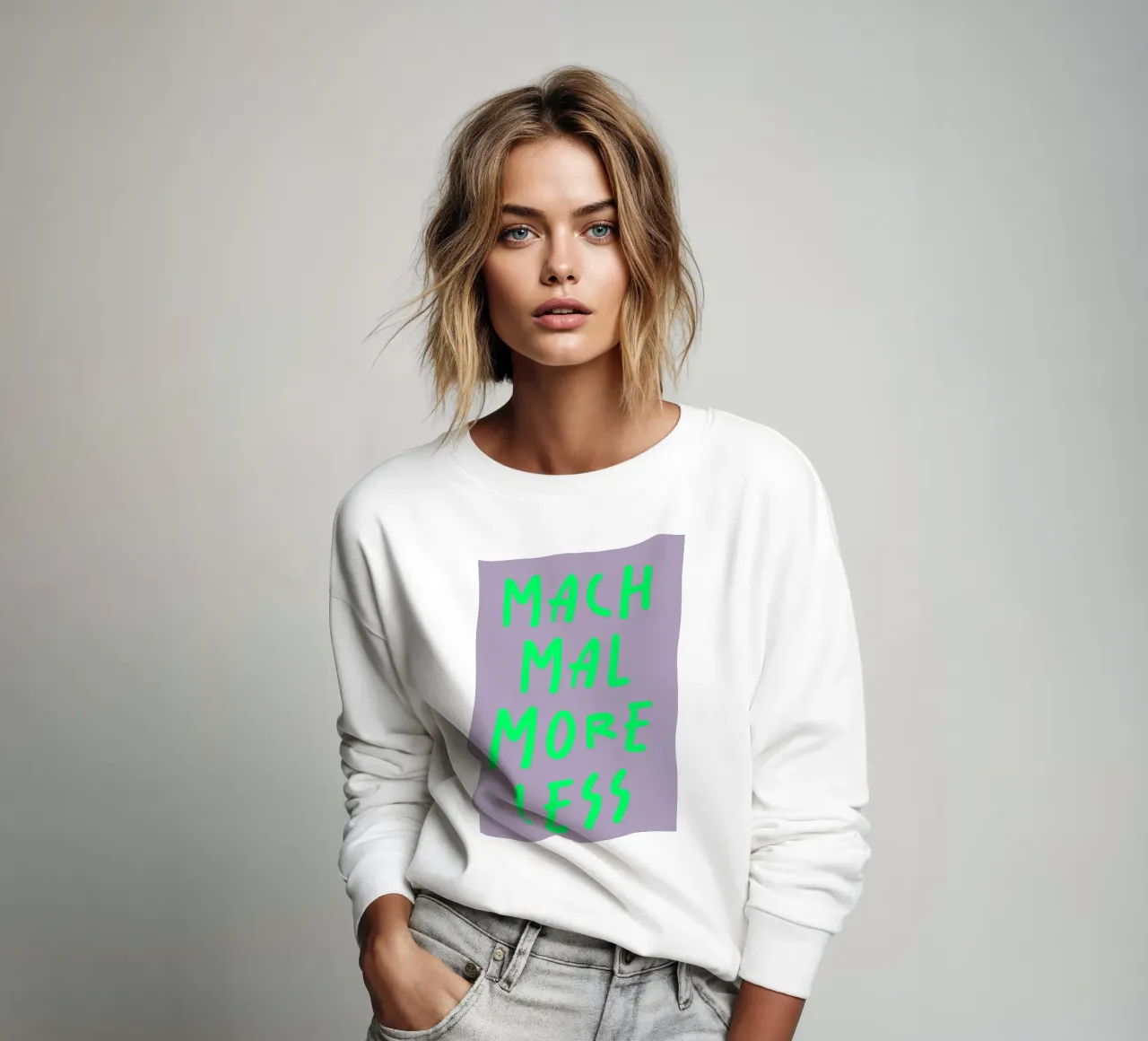 mach mal more less felpa da FRICKE DESIGN