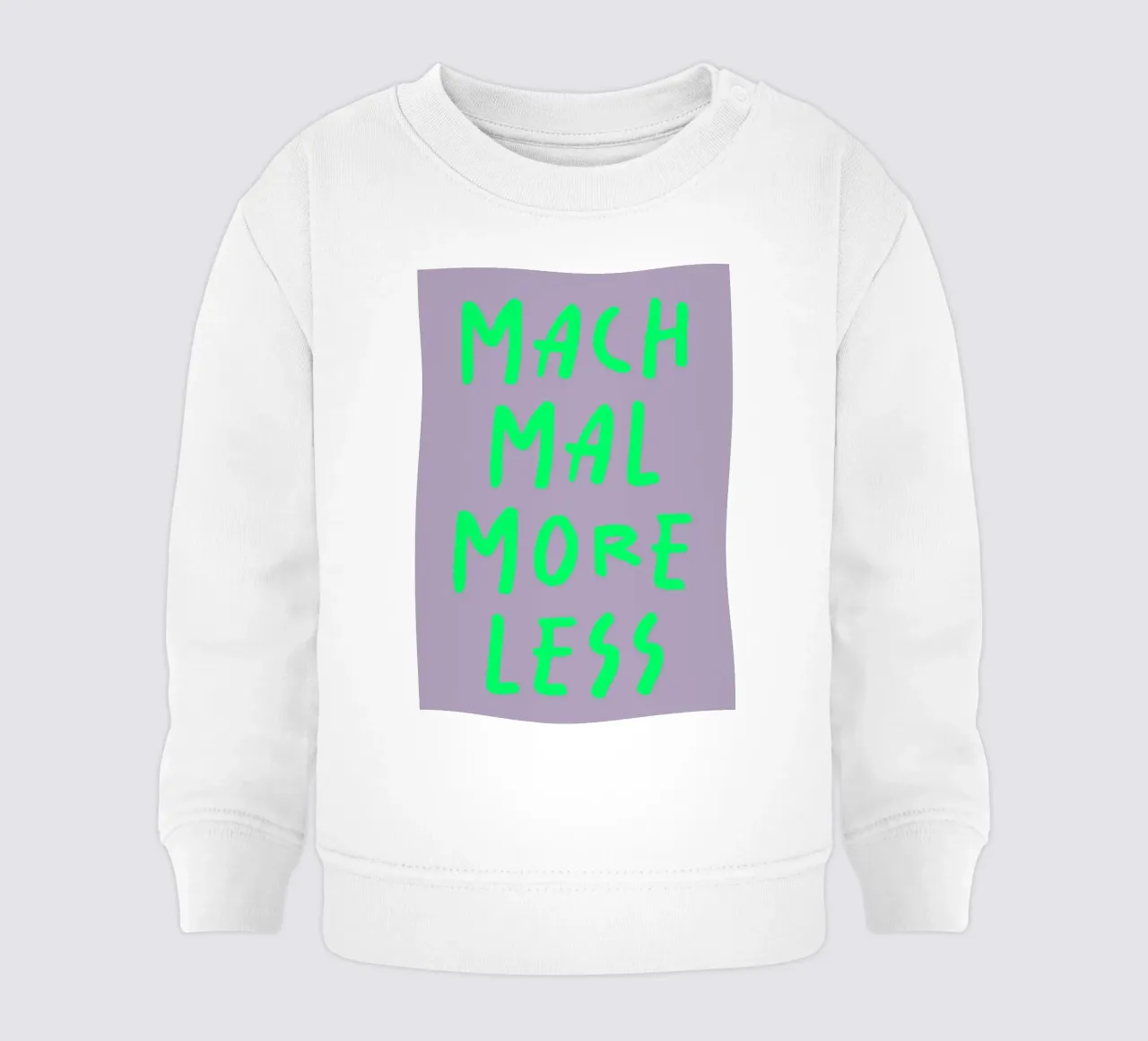 mach mal more less sudadera de bebé de FRICKE DESIGN
