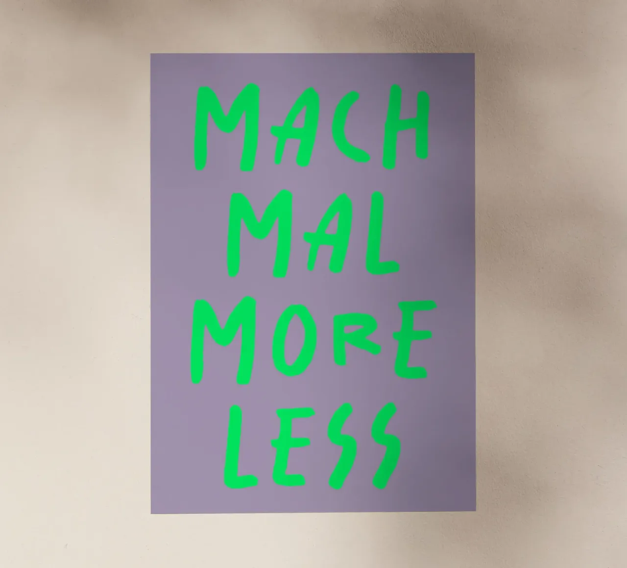 mach mal more less pellicola backlit da FRICKE DESIGN