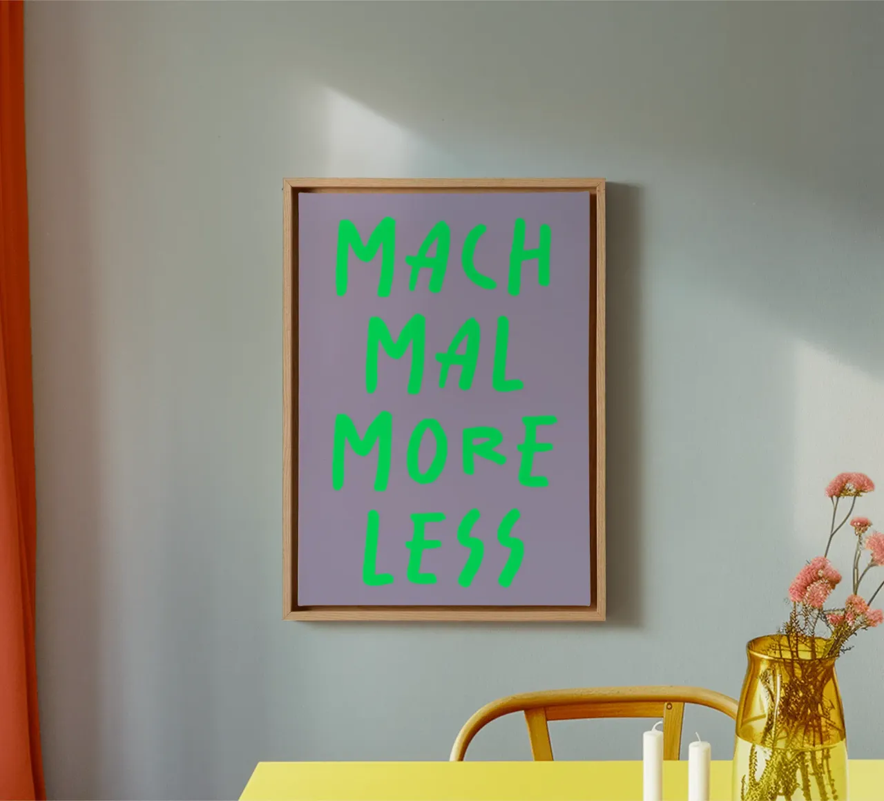 mach mal more less tela da FRICKE DESIGN