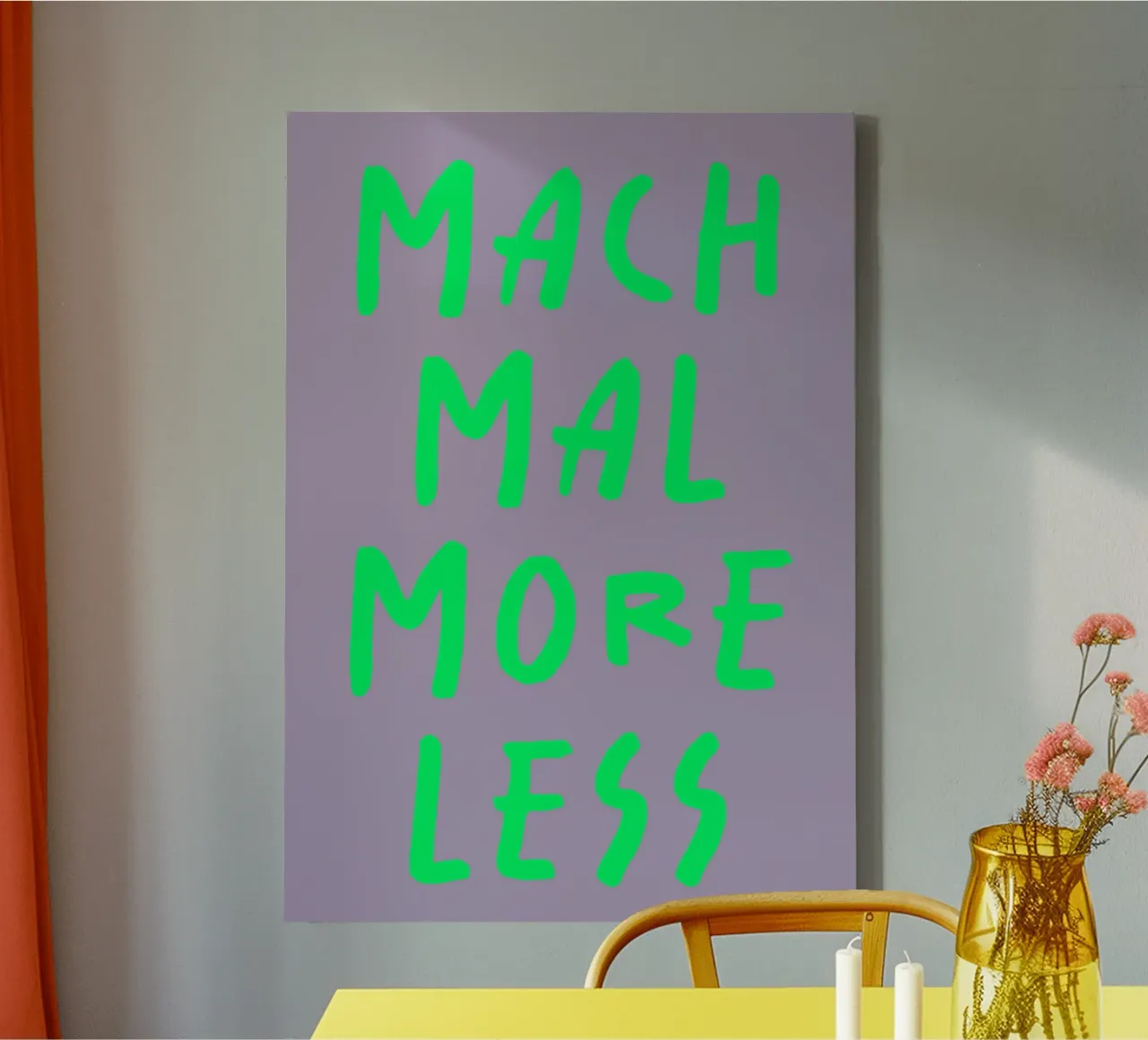 mach mal more less tela da FRICKE DESIGN