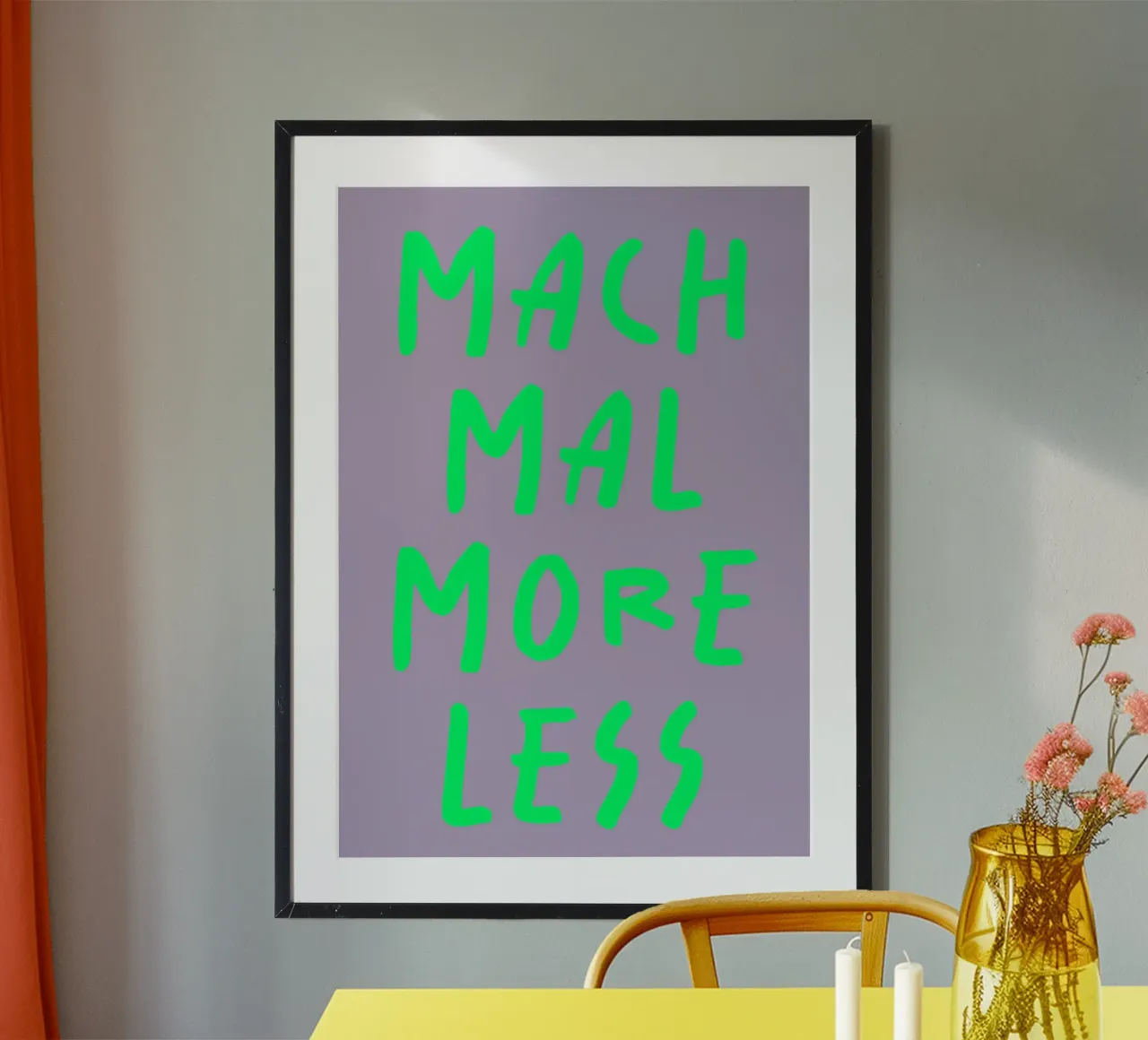 mach mal more less poster da FRICKE DESIGN