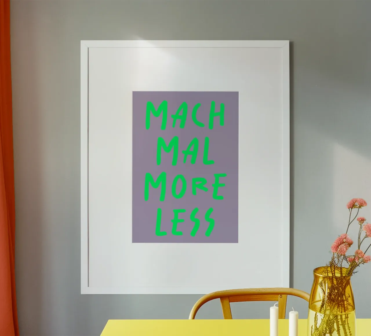 mach mal more less poster da FRICKE DESIGN