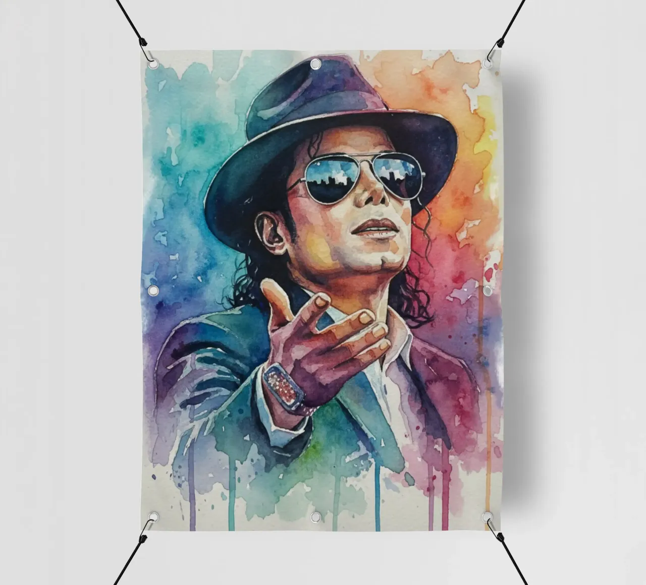 Il re del pop - Michael Jackson telo in pvc da Kalis