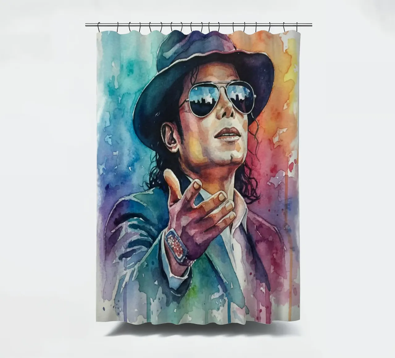 Il re del pop - Michael Jackson tenda da doccia da Kalis