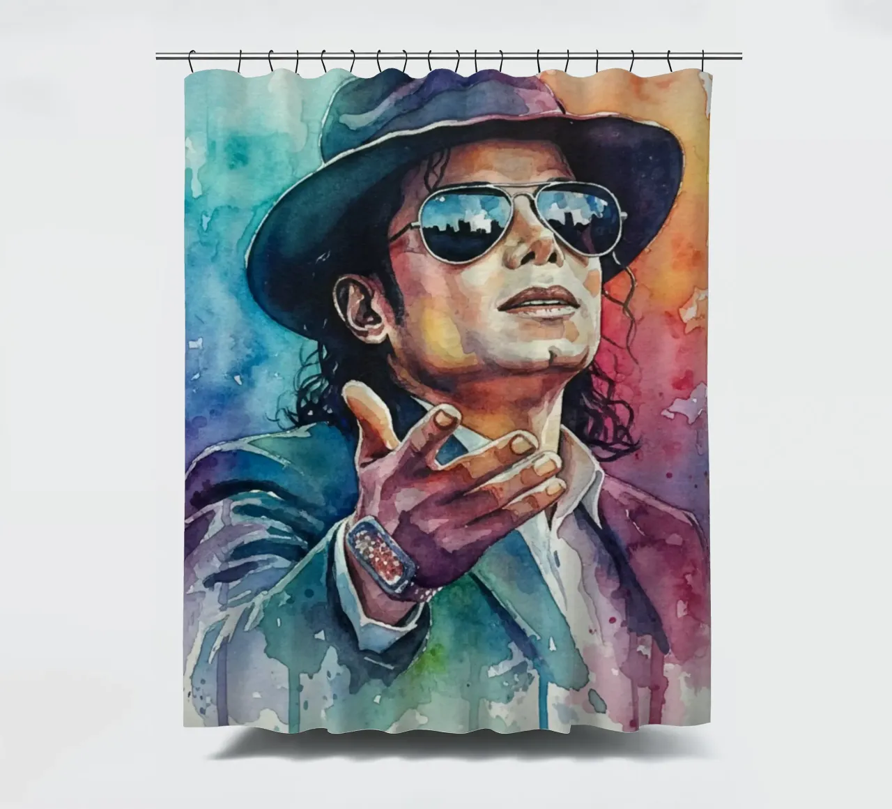 Il re del pop - Michael Jackson tenda da doccia da Kalis