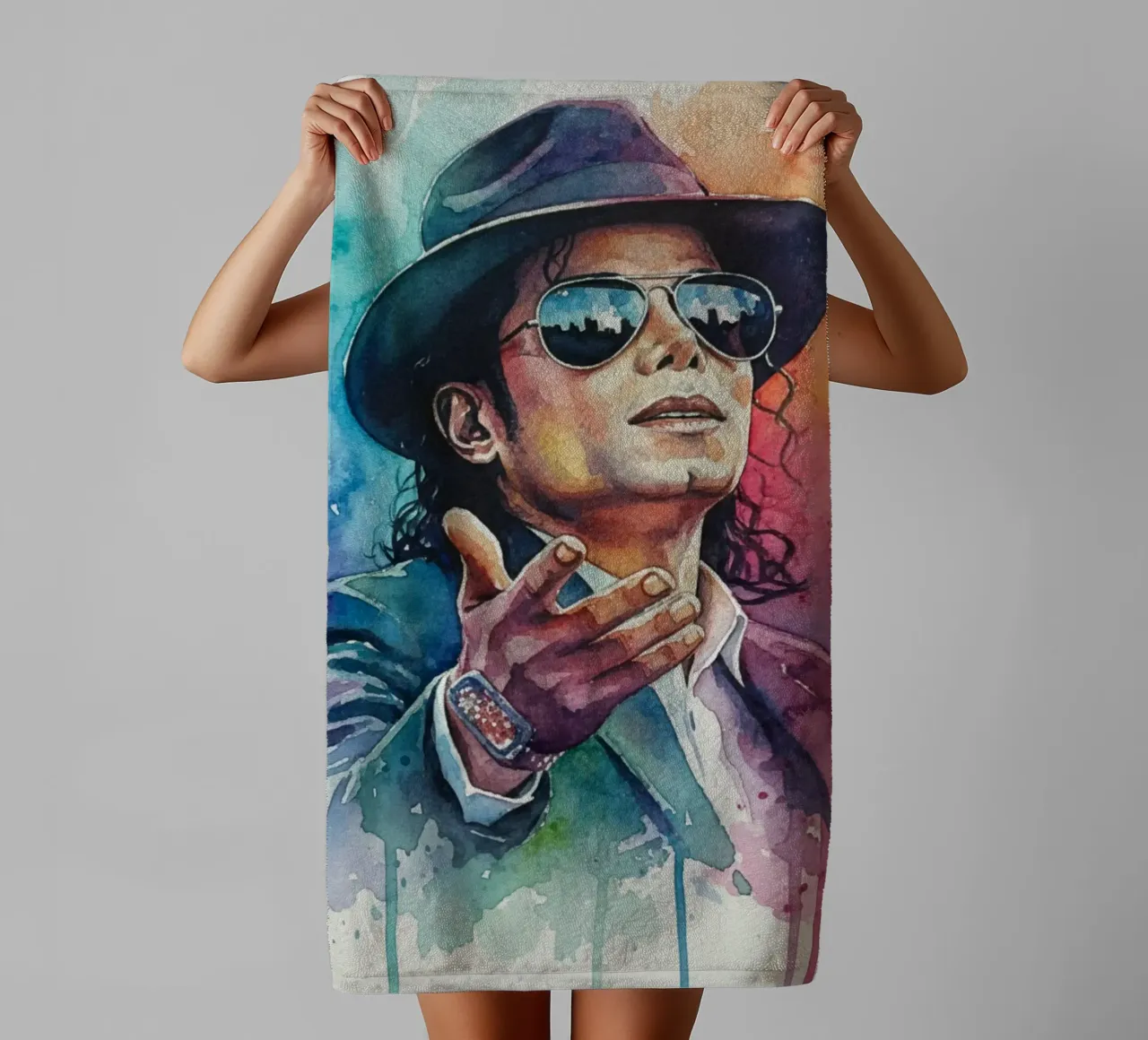 Il re del pop - Michael Jackson asciugamano da bagno da Kalis