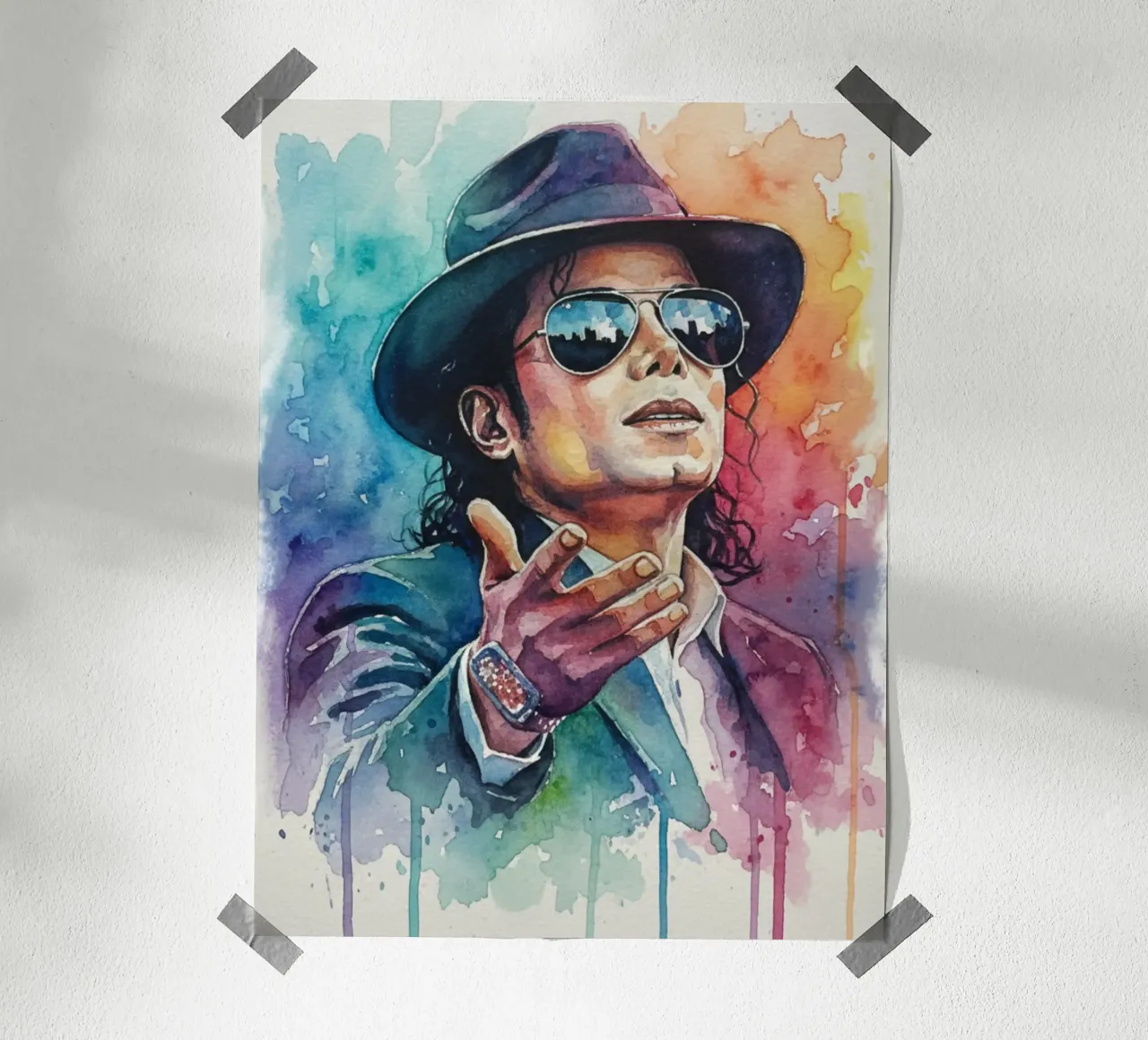 Il re del pop - Michael Jackson carta hahnemühle da Kalis