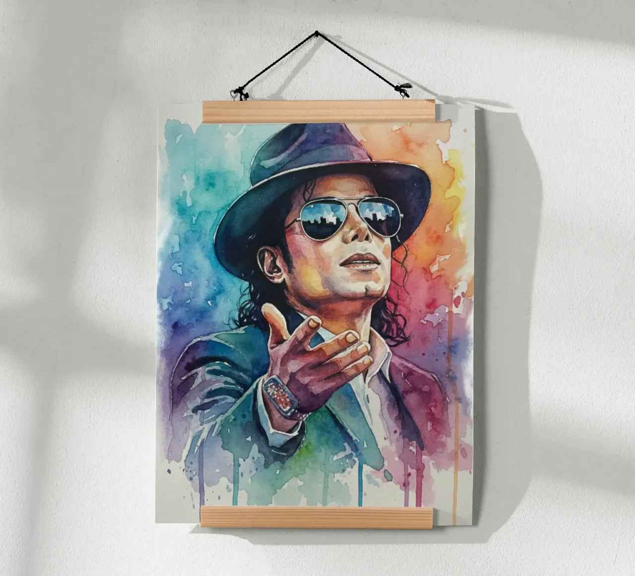 Il re del pop - Michael Jackson carta hahnemühle da Kalis