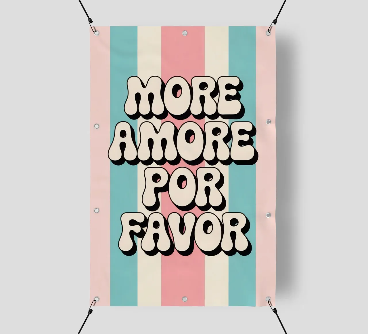 More Amore Por Favor telo in pvc da Words by Niki