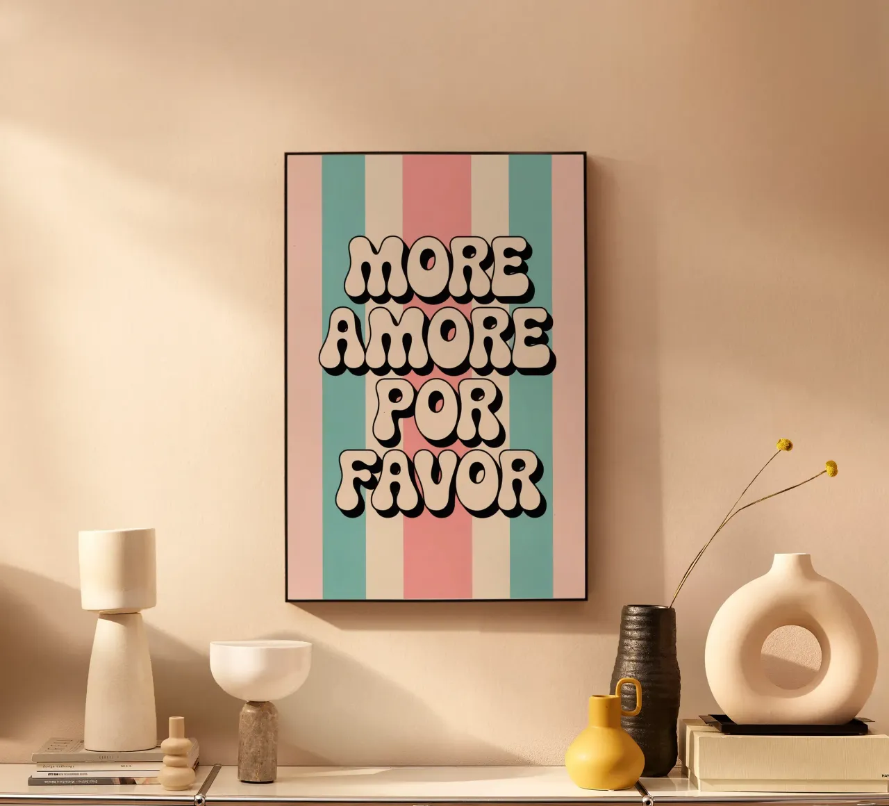 More Amore Por Favor plexiglass da Words by Niki