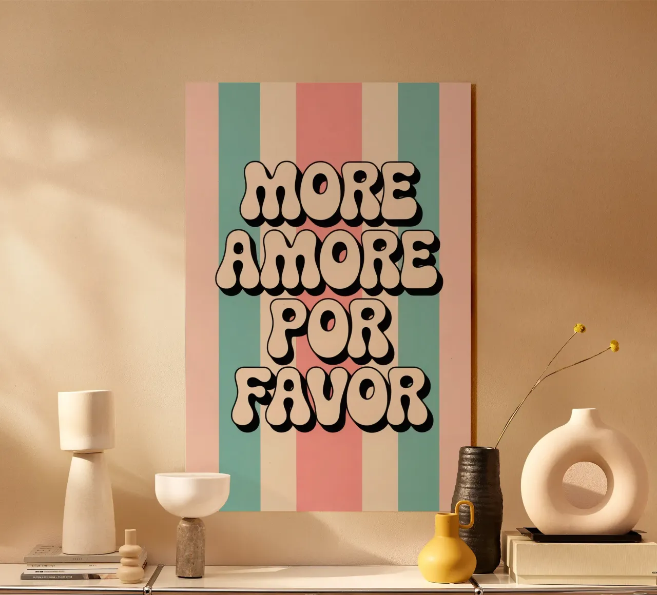 More Amore Por Favor plexiglass da Words by Niki
