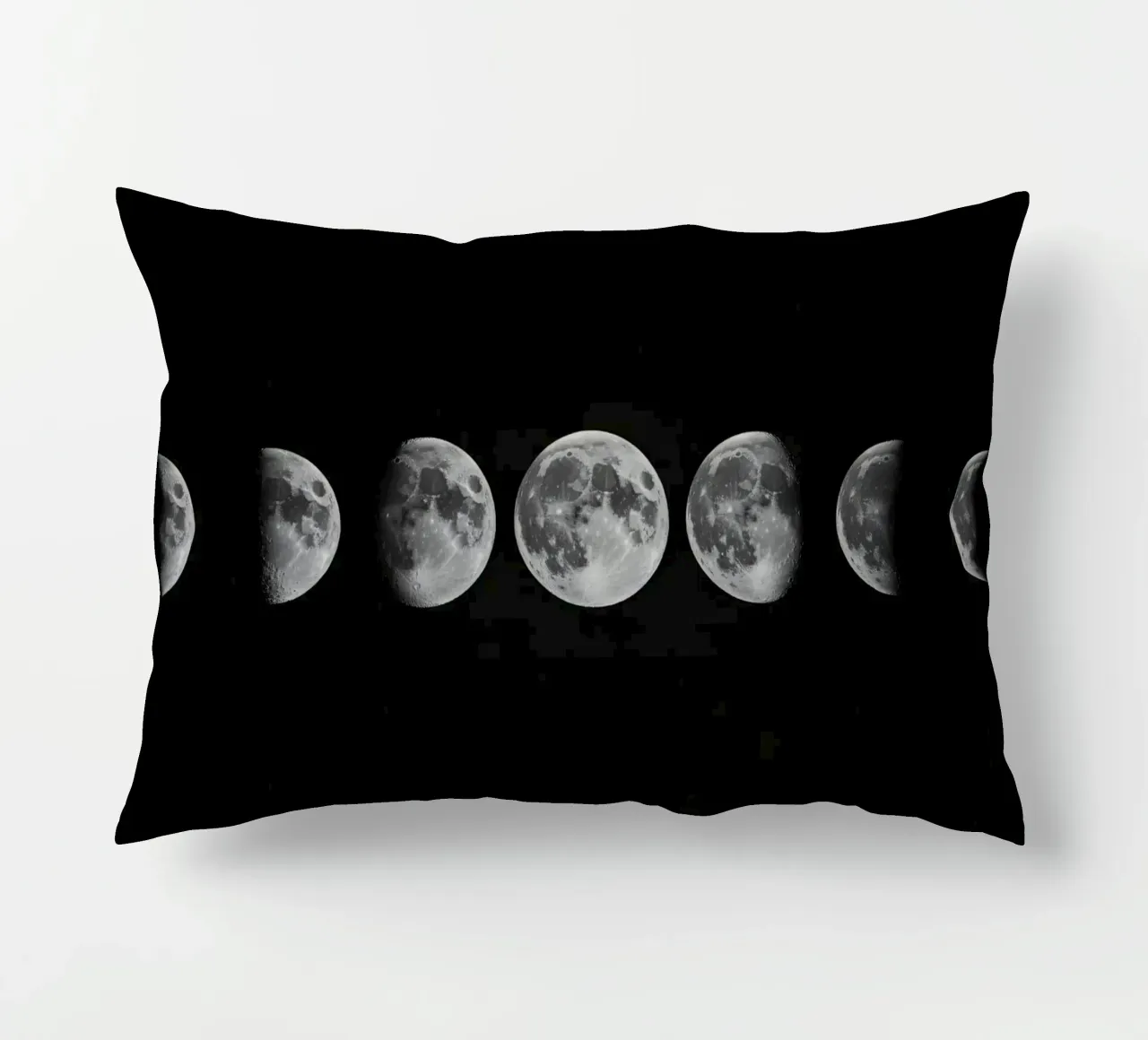 Fasi lunari in bianco e nero - Ciclo lunare cuscino da Plain Thoughts