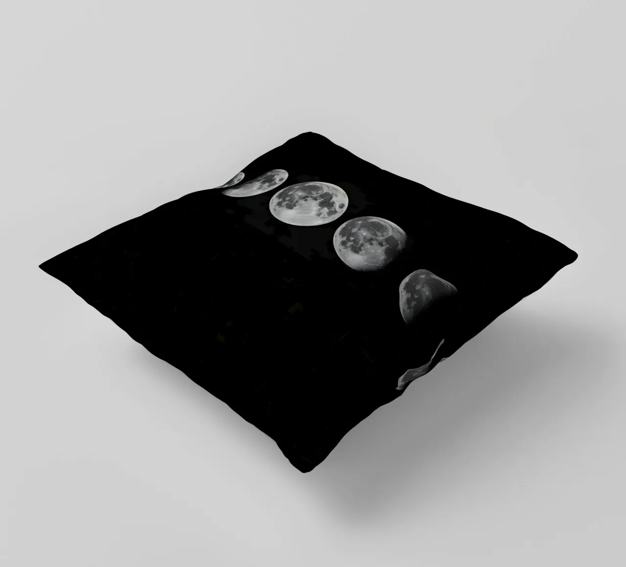 Fasi lunari in bianco e nero - Ciclo lunare cuscino da Plain Thoughts