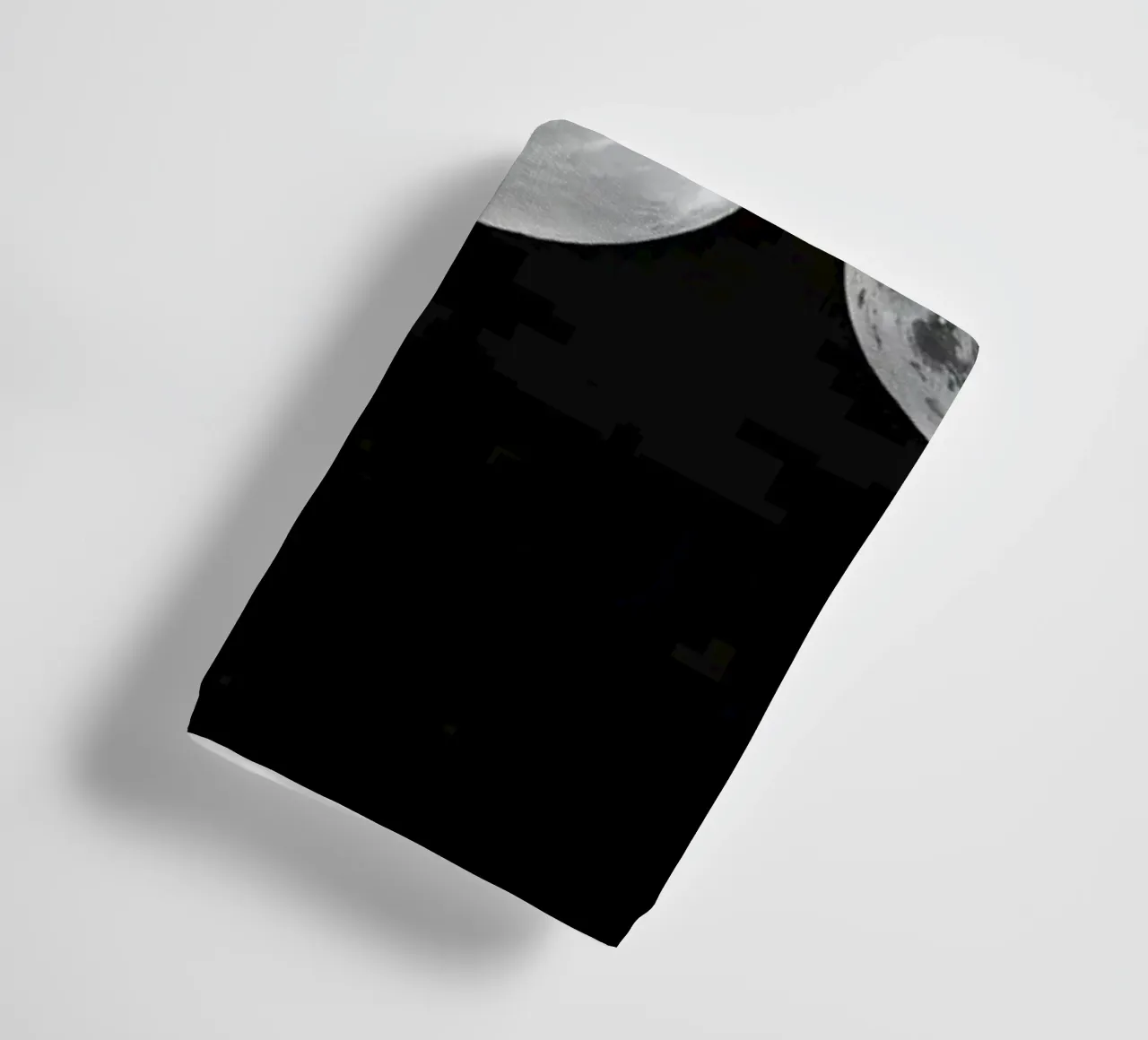 Fasi lunari in bianco e nero - Ciclo lunare asciugamano da bagno da Plain Thoughts