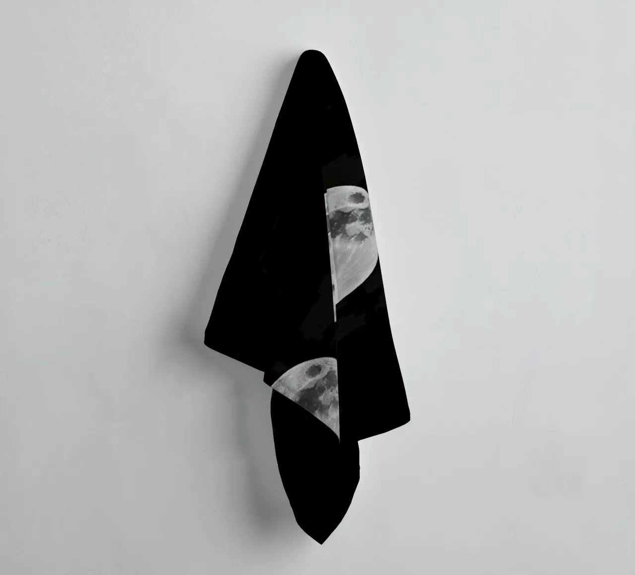 Fasi lunari in bianco e nero - Ciclo lunare asciugamano da bagno da Plain Thoughts