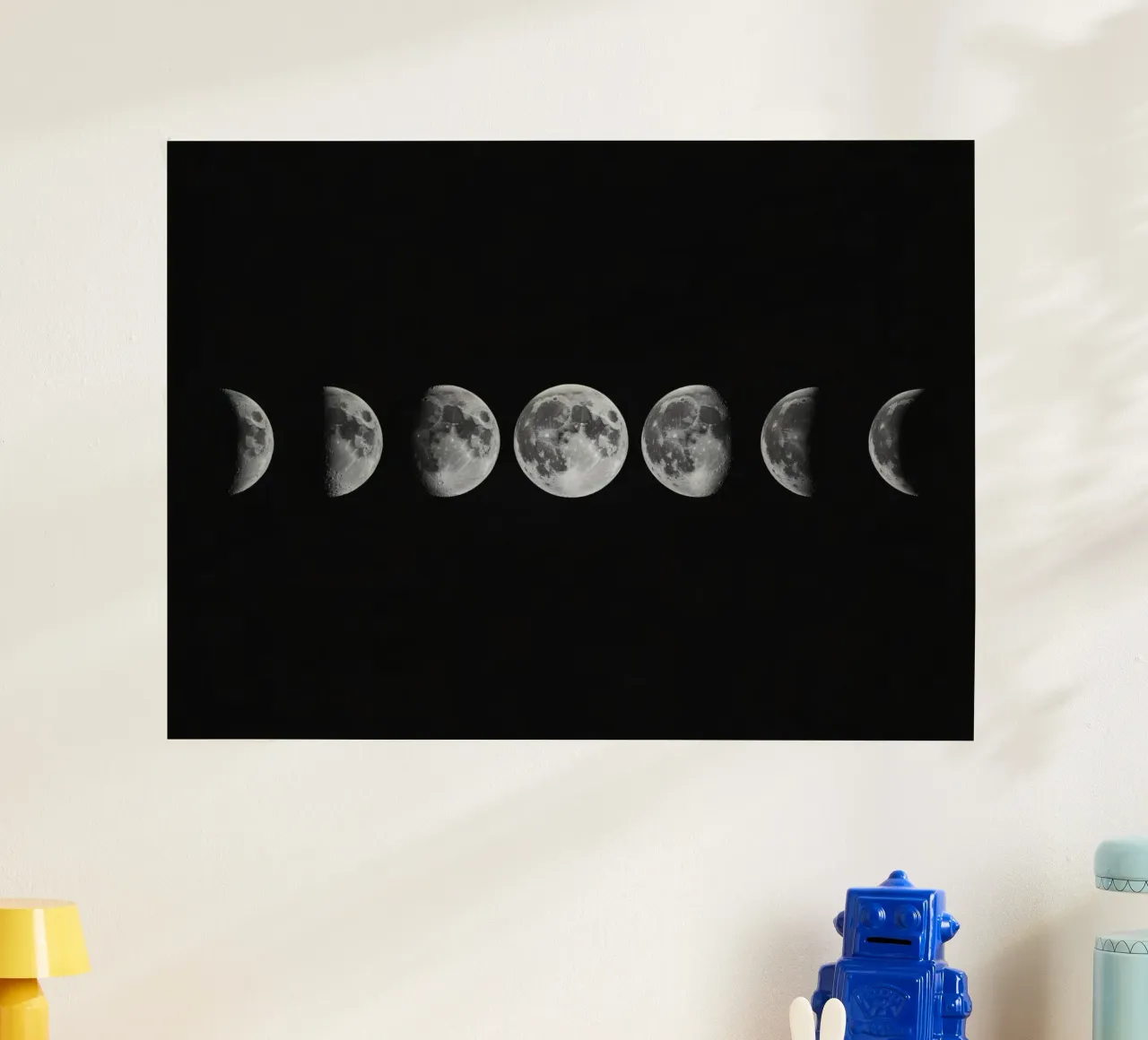 Fasi lunari in bianco e nero - Ciclo lunare carta hahnemühle da Plain Thoughts
