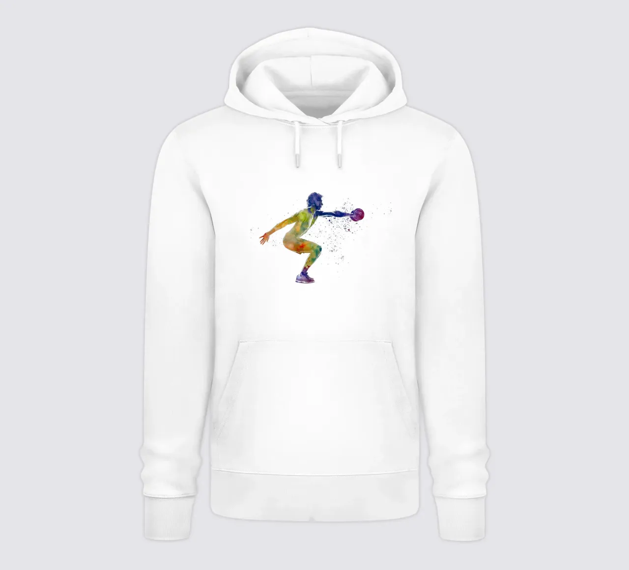 Esercizio di fitness con l'acquerello felpa con cappuccio da ⚽ Sports Pulse