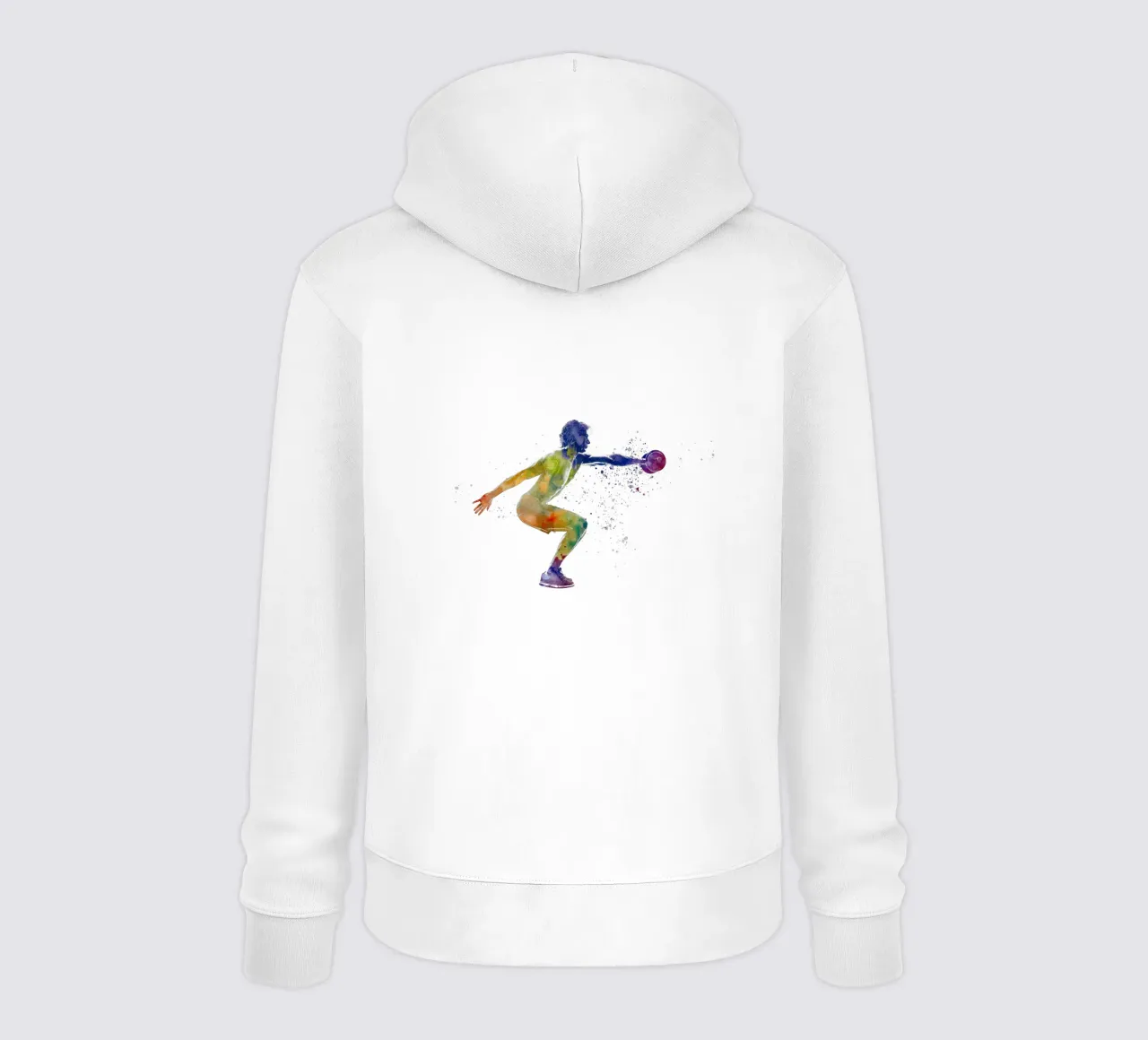 Esercizio di fitness con l'acquerello felpa con cappuccio da ⚽ Sports Pulse