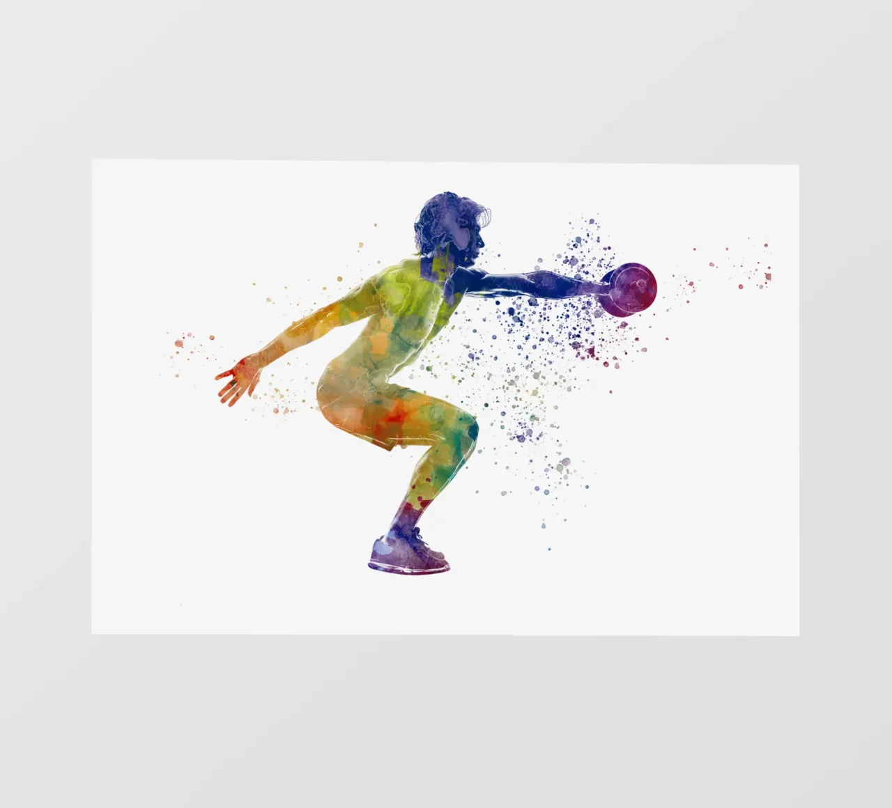 Esercizio di fitness con l'acquerello pellicola backlit da ⚽ Sports Pulse