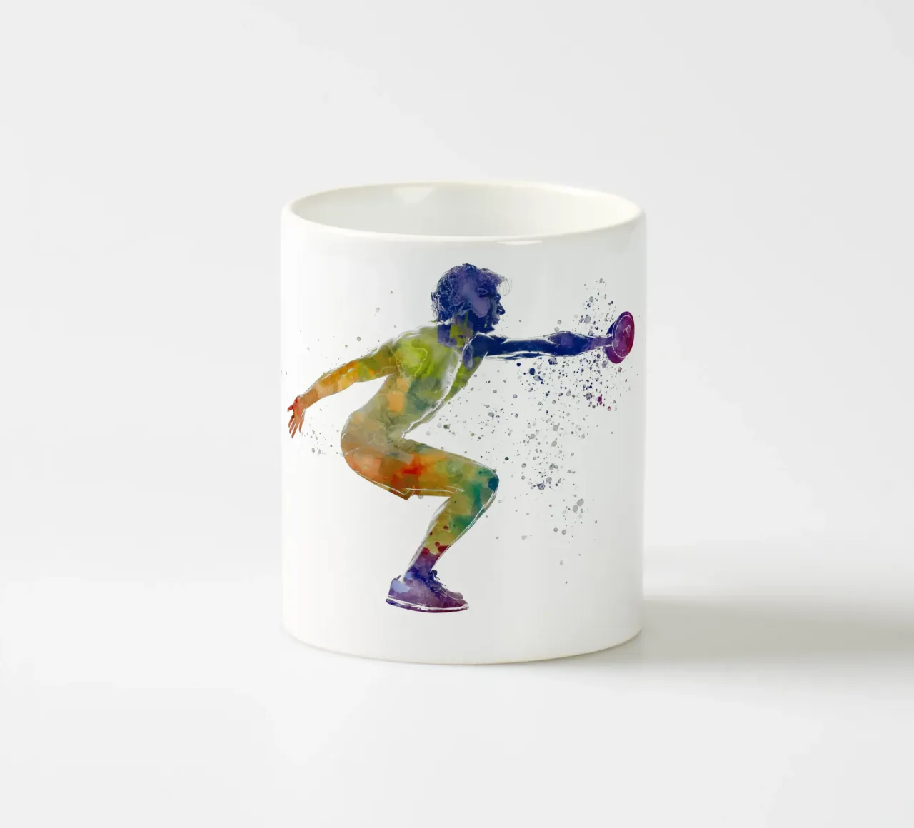 Esercizio di fitness con l'acquerello tazza in ceramica da ⚽ Sports Pulse