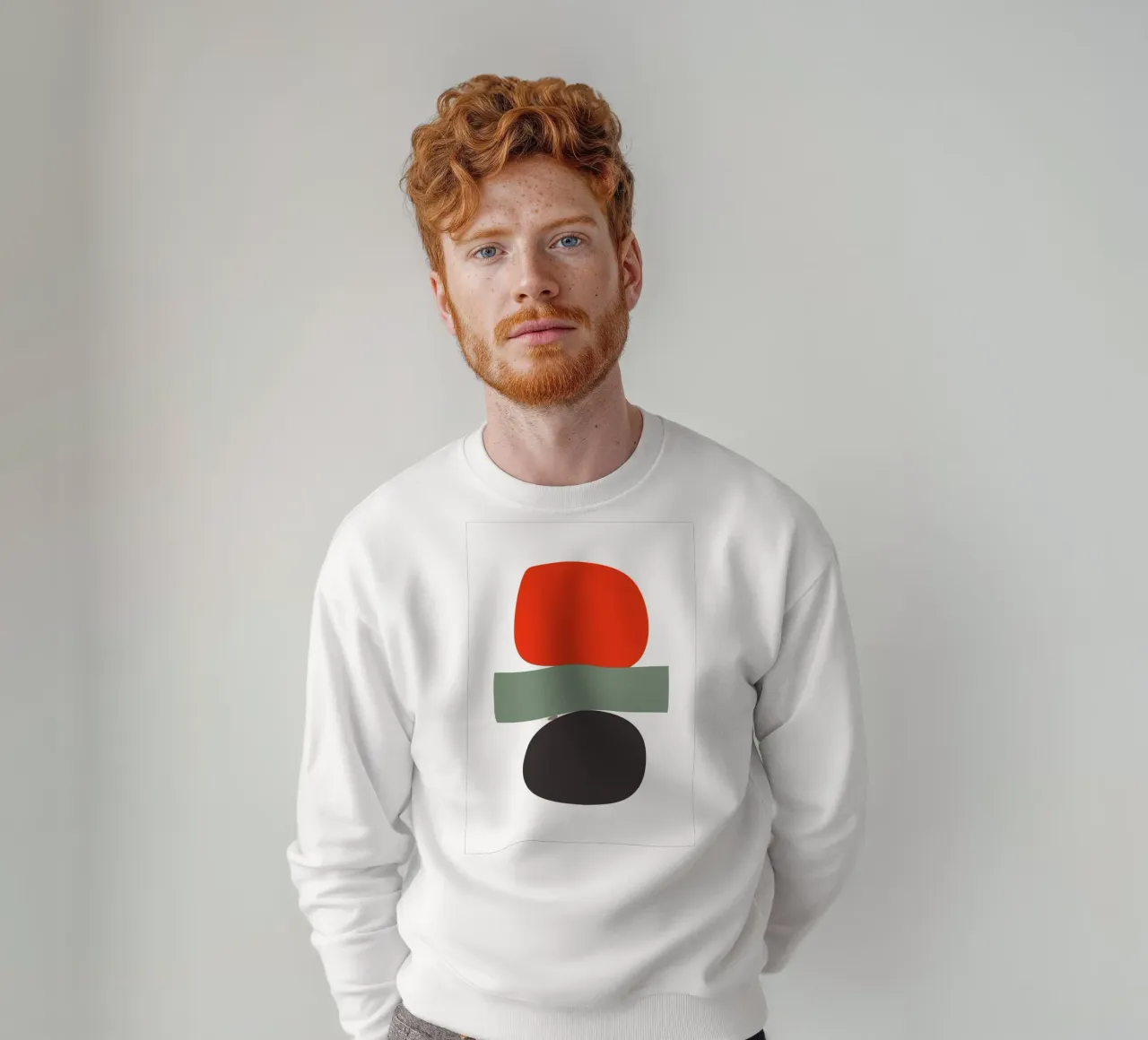 Balancing Shapes No. 02 sudadera de lazydaypaper