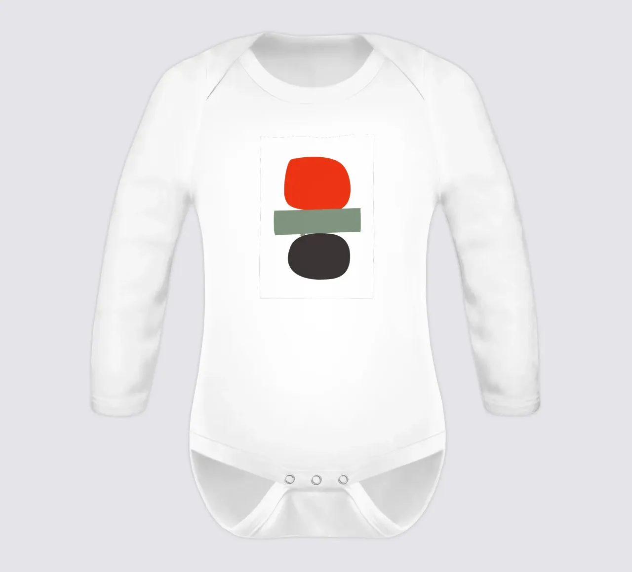 Balancing Shapes No. 02 body neonato maniche lunghe da lazydaypaper