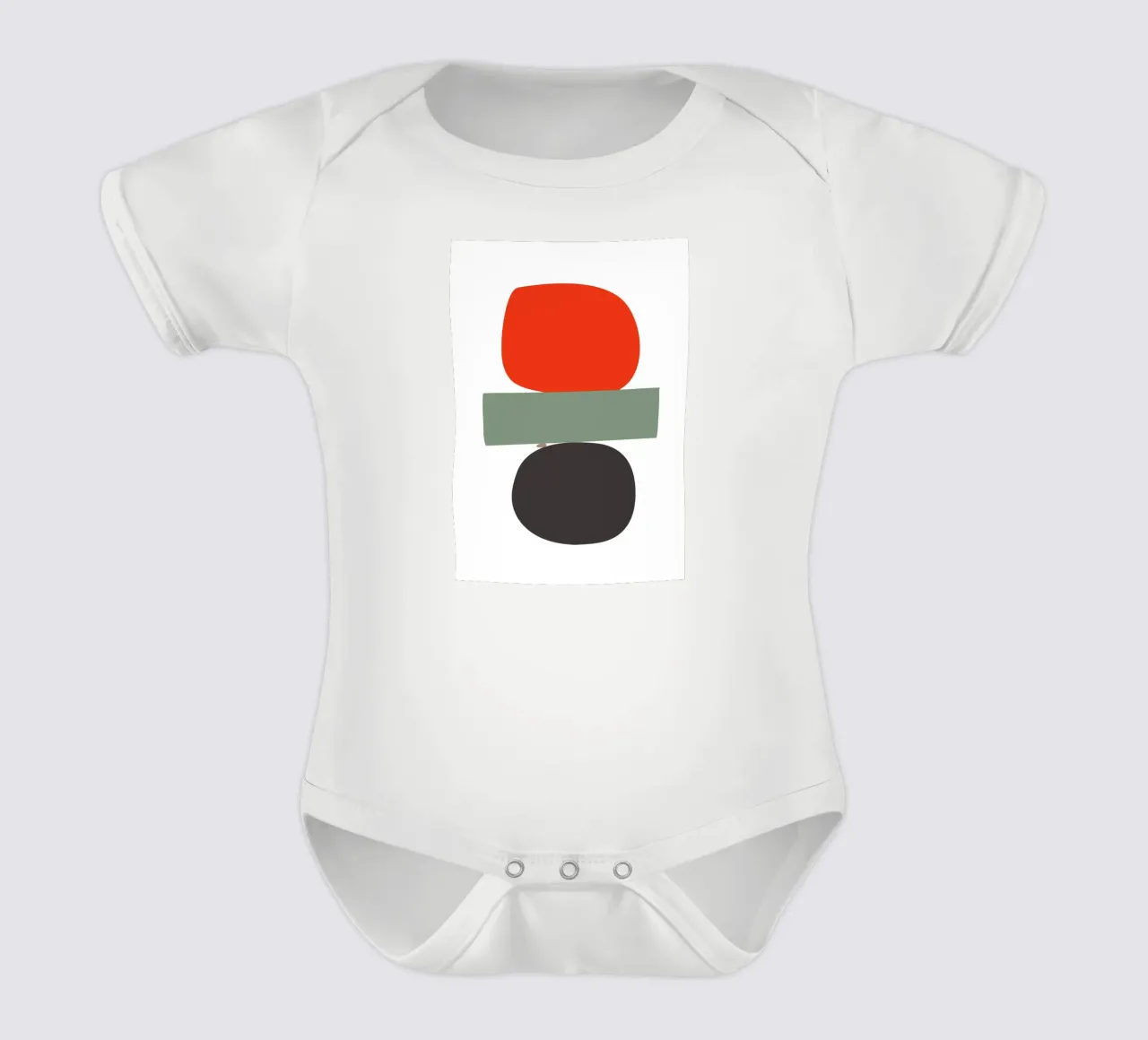 Balancing Shapes No. 02 Kurzarm Babybody von lazydaypaper