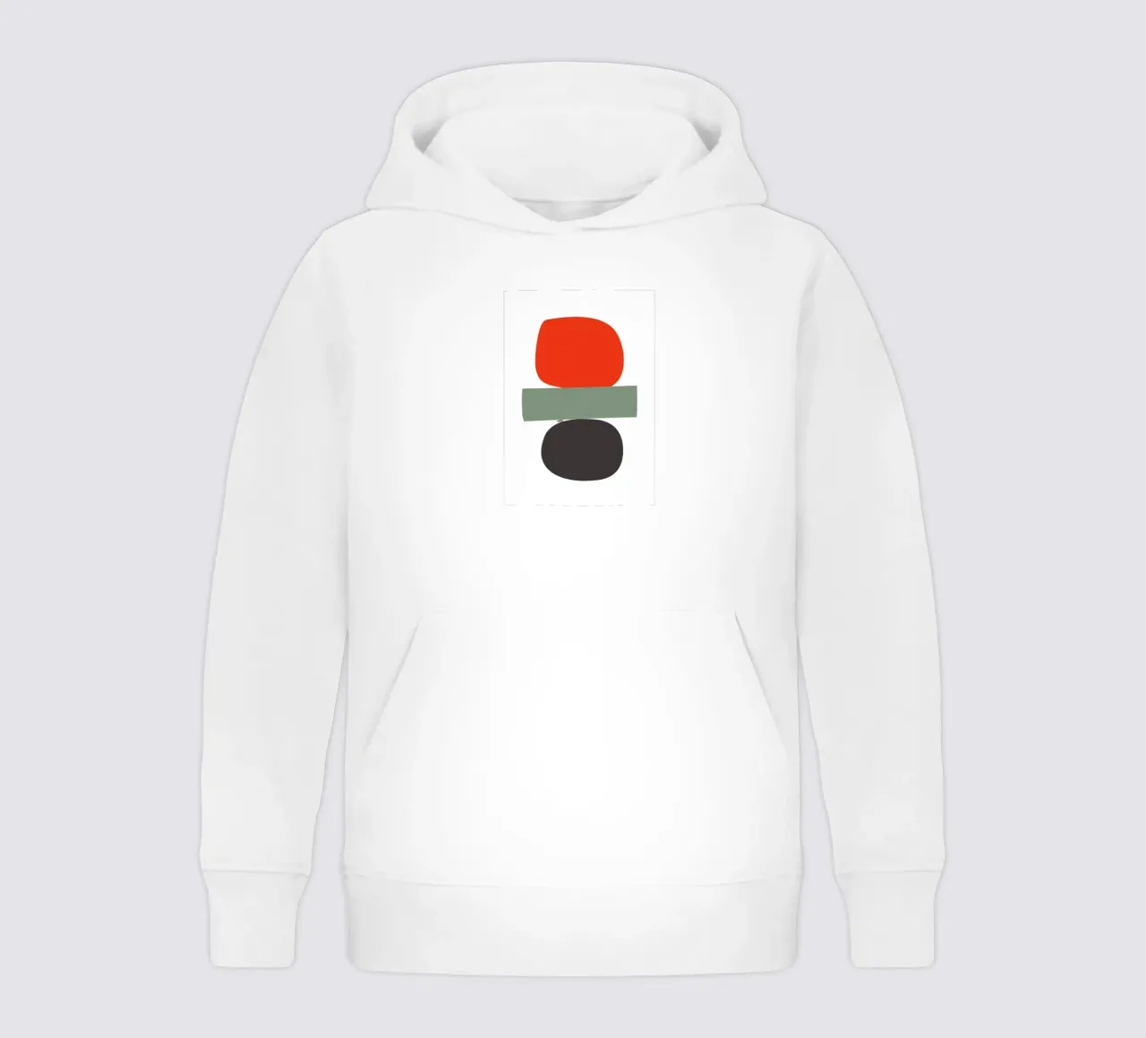 Balancing Shapes No. 02 felpa bambino con cappuccio da lazydaypaper
