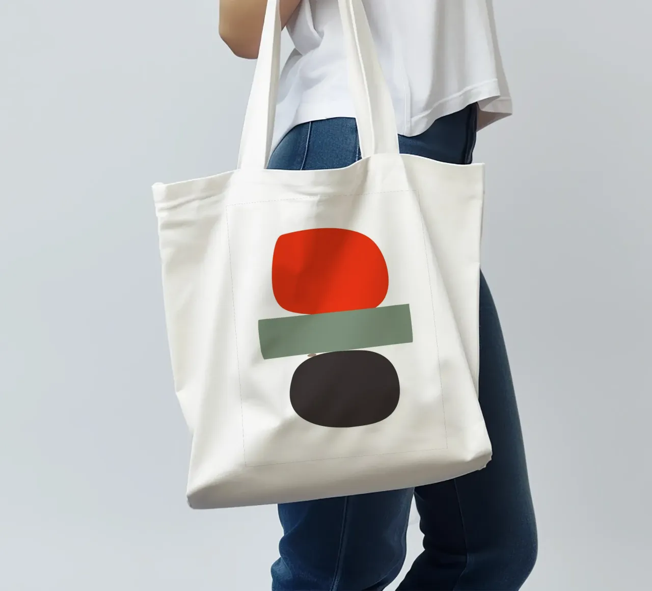 Balancing Shapes No. 02 borsa in juta da lazydaypaper