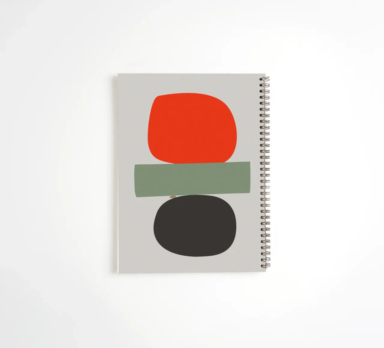 Balancing Shapes No. 02 spiral notebook by lazydaypaper