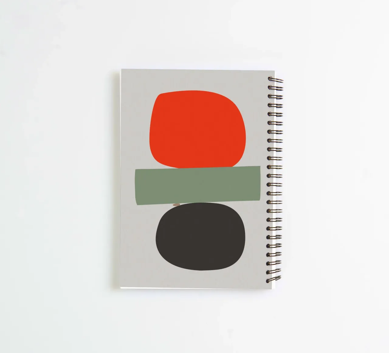 Balancing Shapes No. 02 spiral notebook by lazydaypaper
