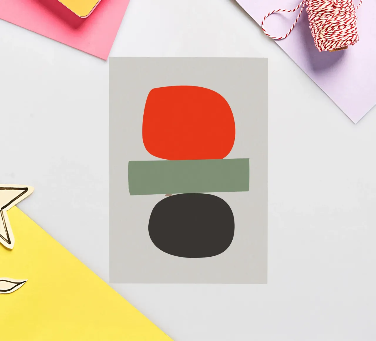 Balancing Shapes No. 02 adesivo da lazydaypaper