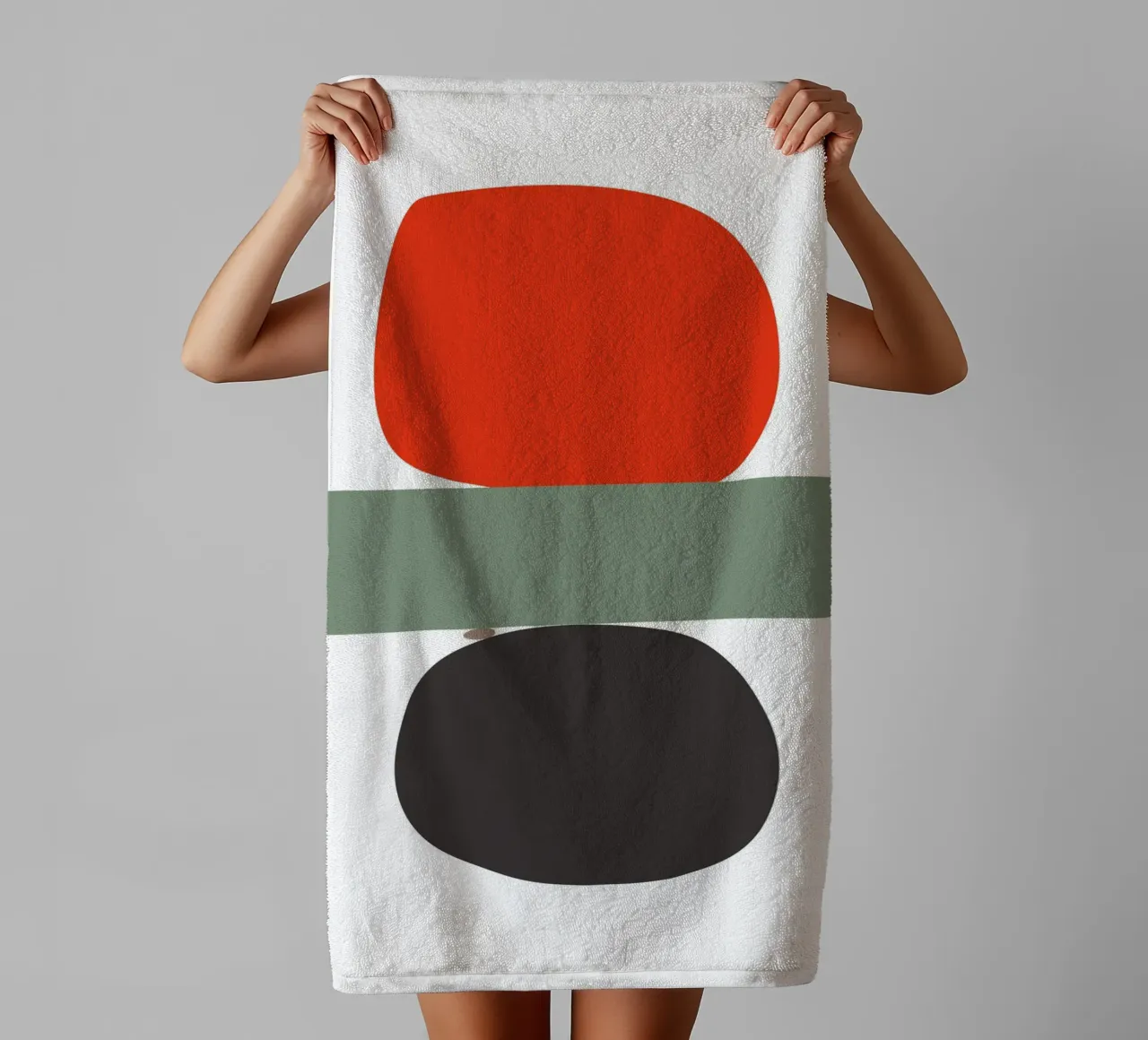 Balancing Shapes No. 02 Handtuch von lazydaypaper