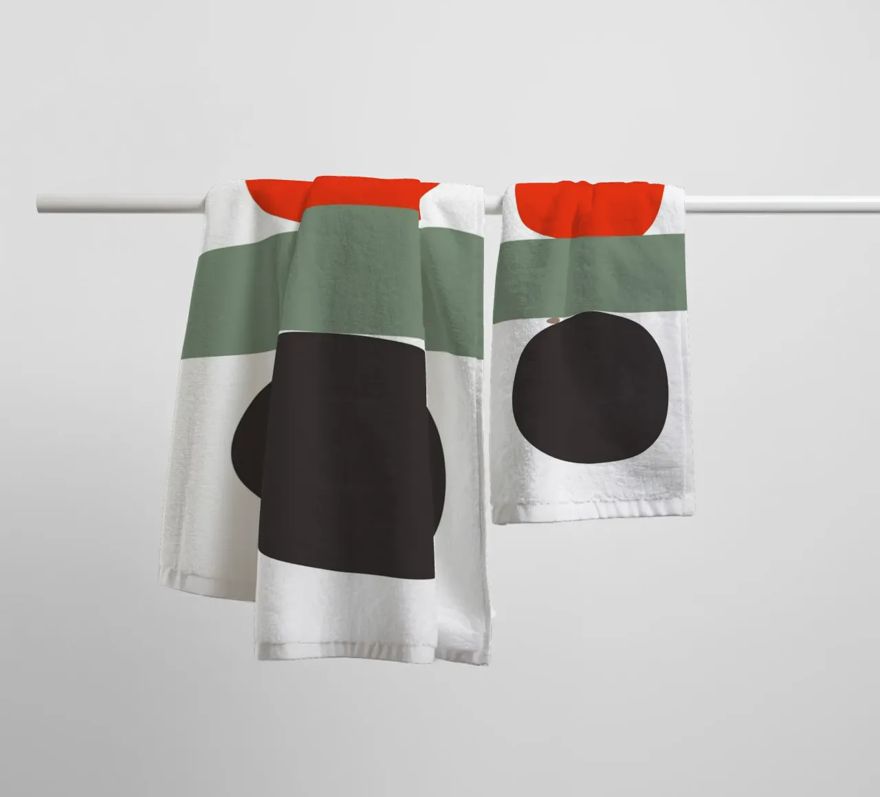 Balancing Shapes No. 02 towel by lazydaypaper
