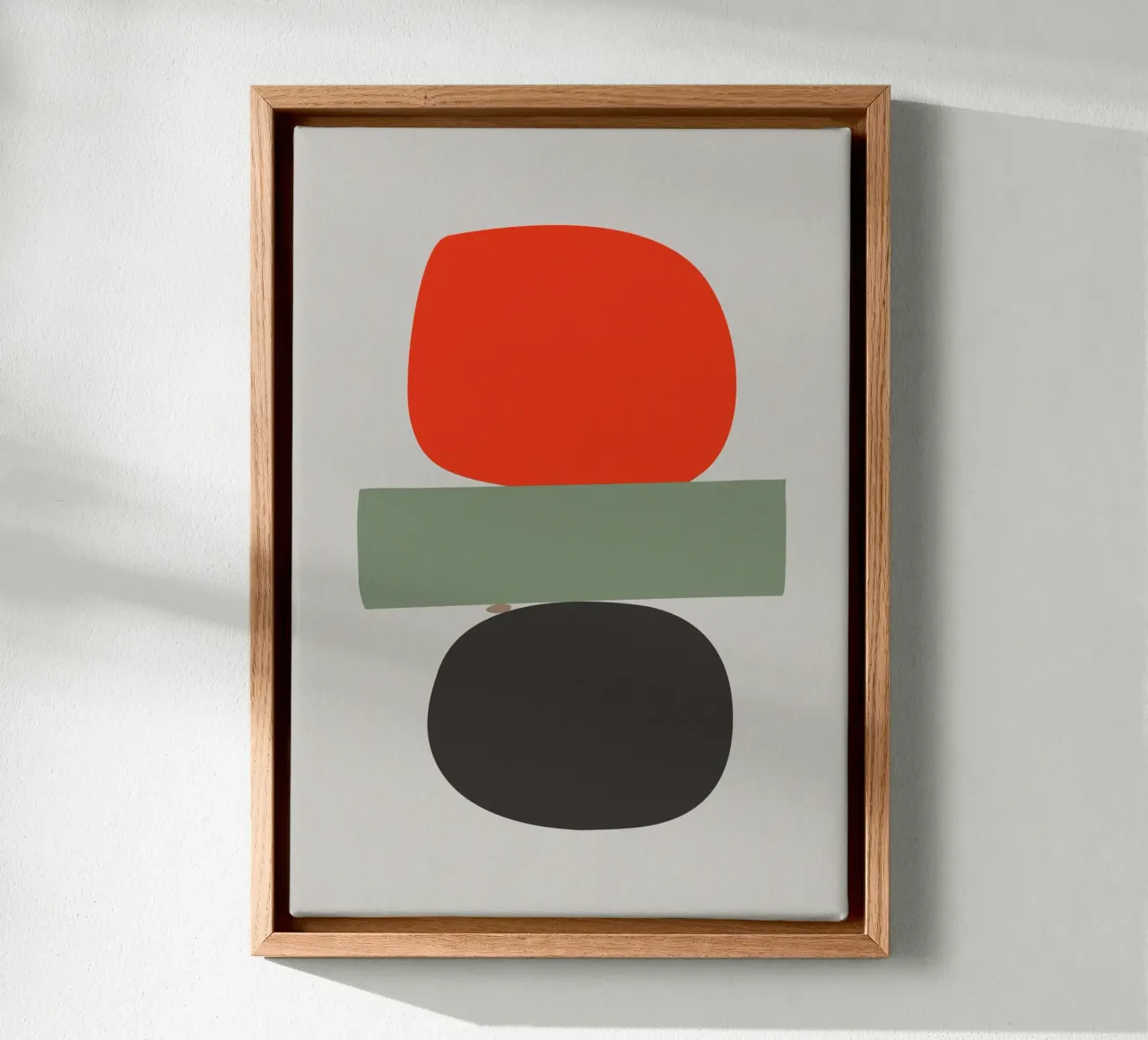 Balancing Shapes No. 02 canvas by lazydaypaper