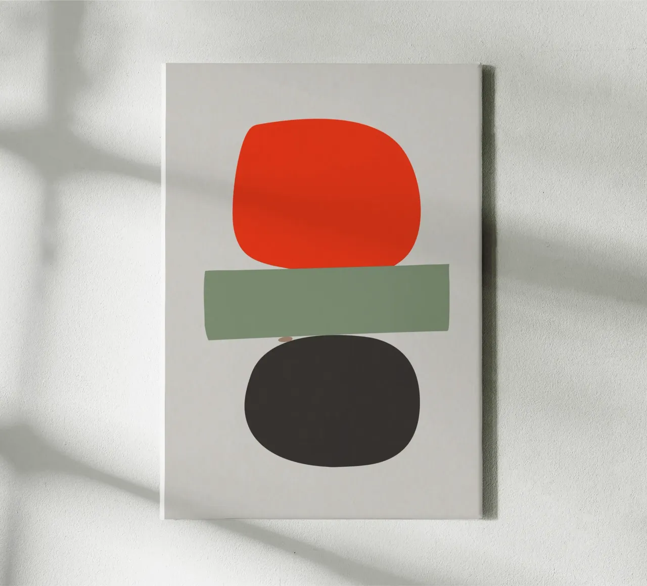Balancing Shapes No. 02 canvas by lazydaypaper