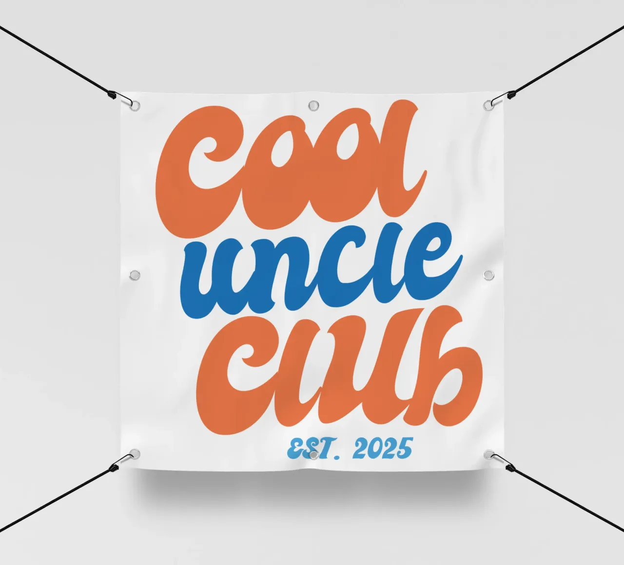Cool Uncle Club dal 2025 Idea regalo telo in pvc da Typo Designs