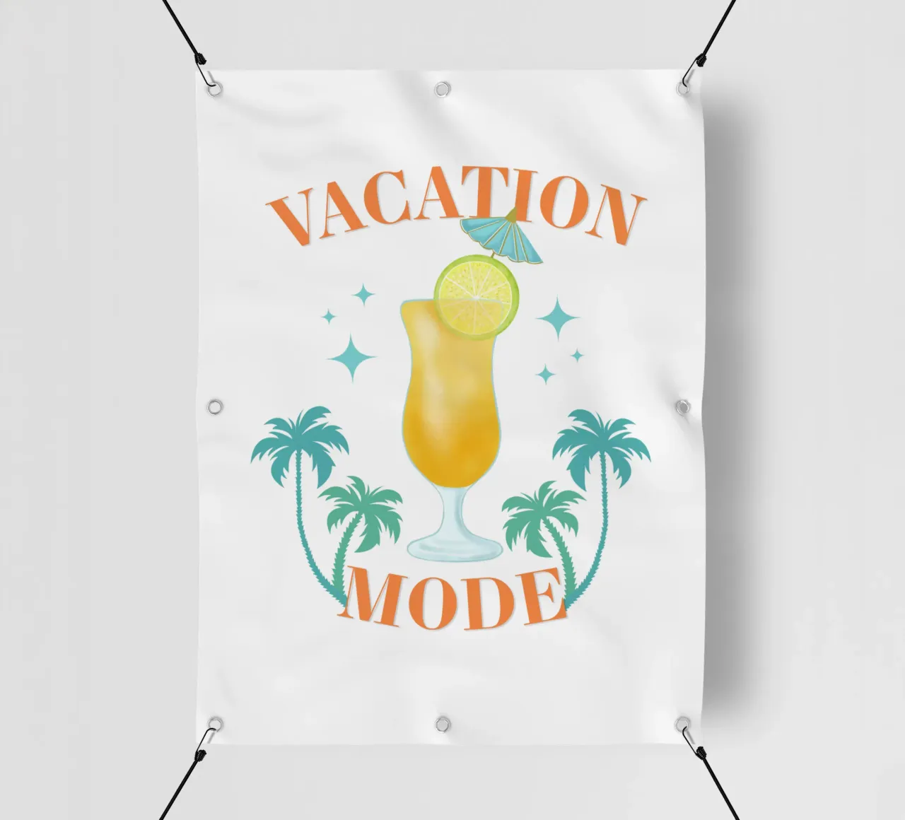 L'umore delle vacanze con un cocktail ricco di vitamine telo in pvc da CalliLetters