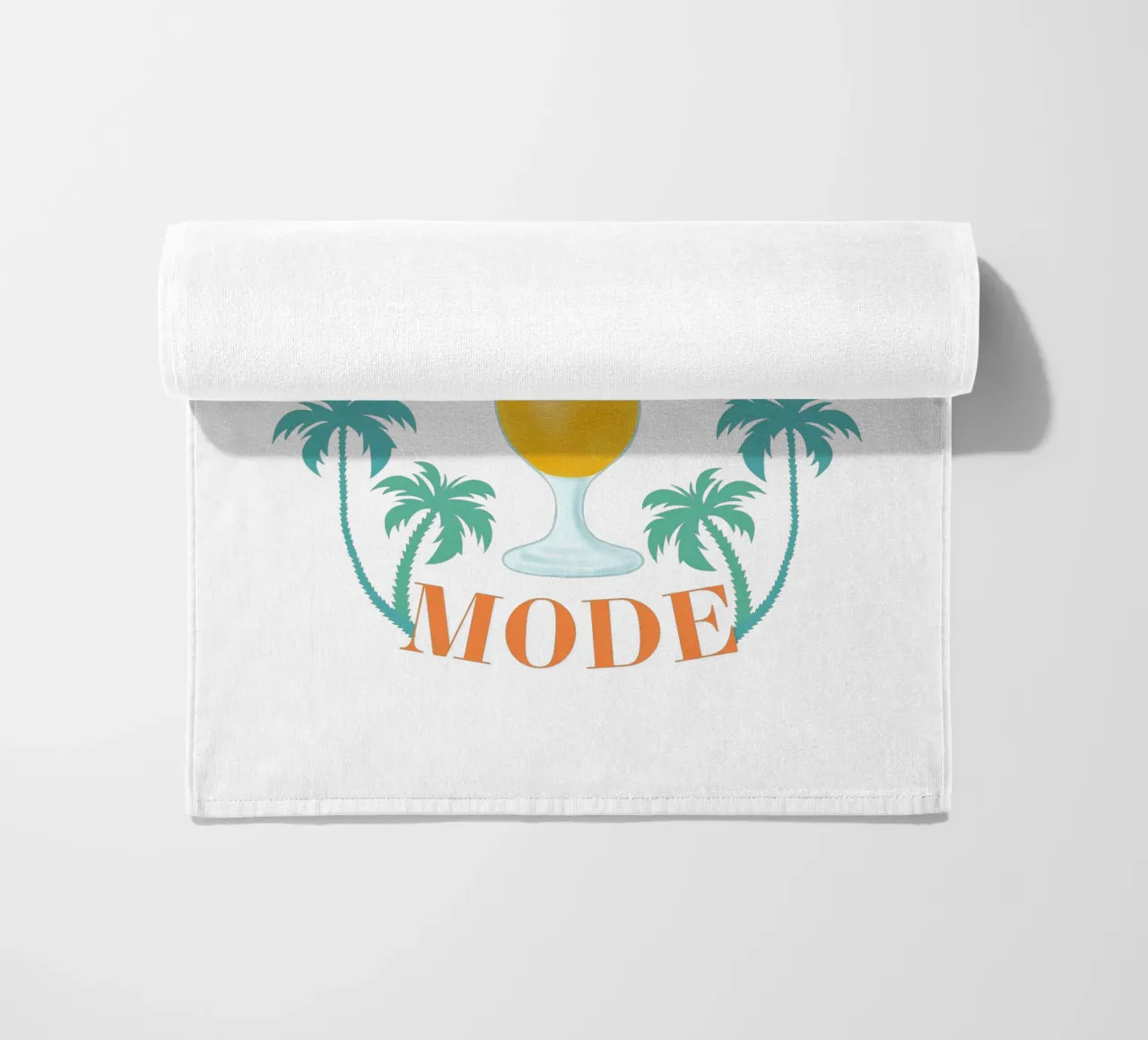 Holiday mood with a vitamin-rich cocktail beach towel by CalliLetters