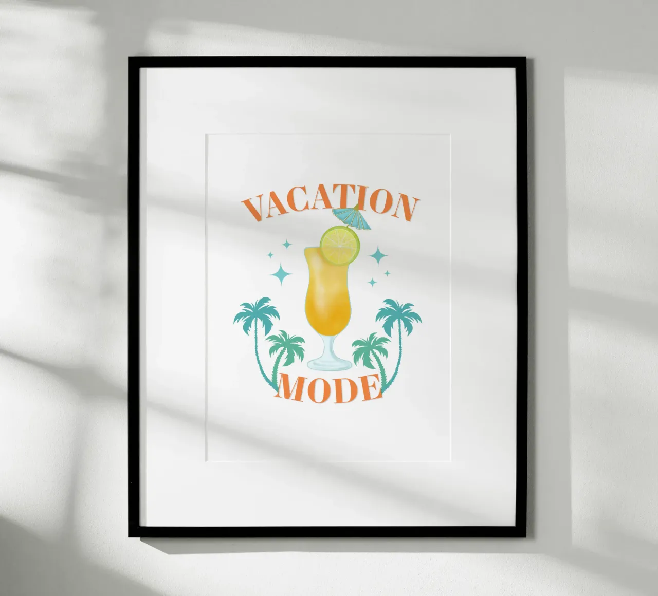 L'umore delle vacanze con un cocktail ricco di vitamine poster da CalliLetters