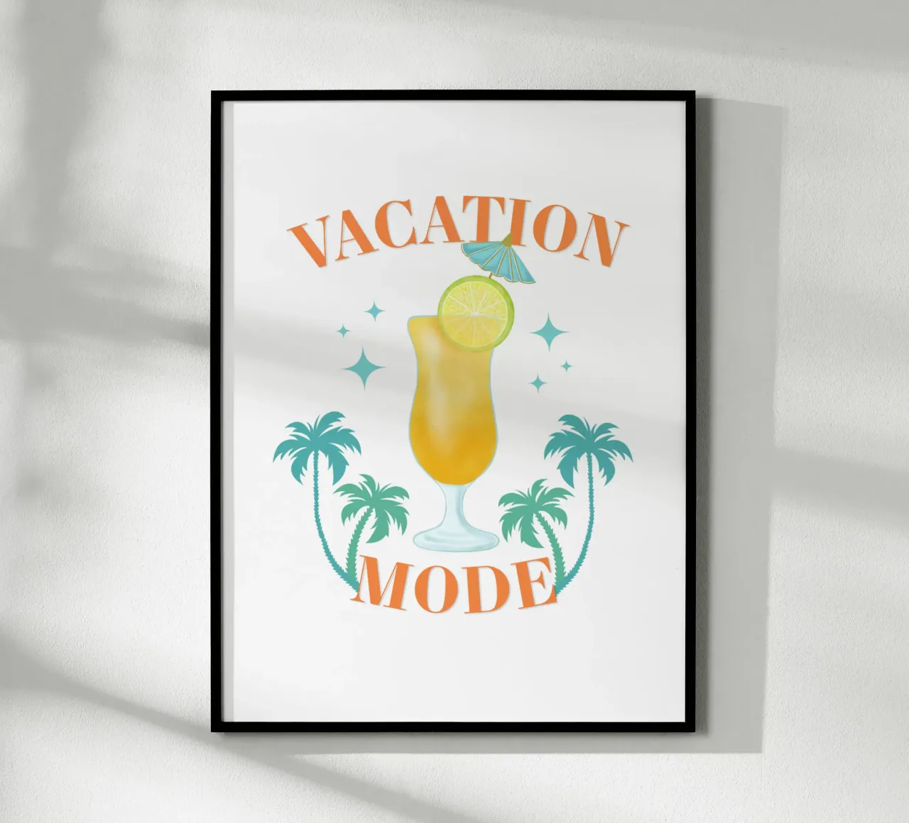 L'umore delle vacanze con un cocktail ricco di vitamine poster da CalliLetters