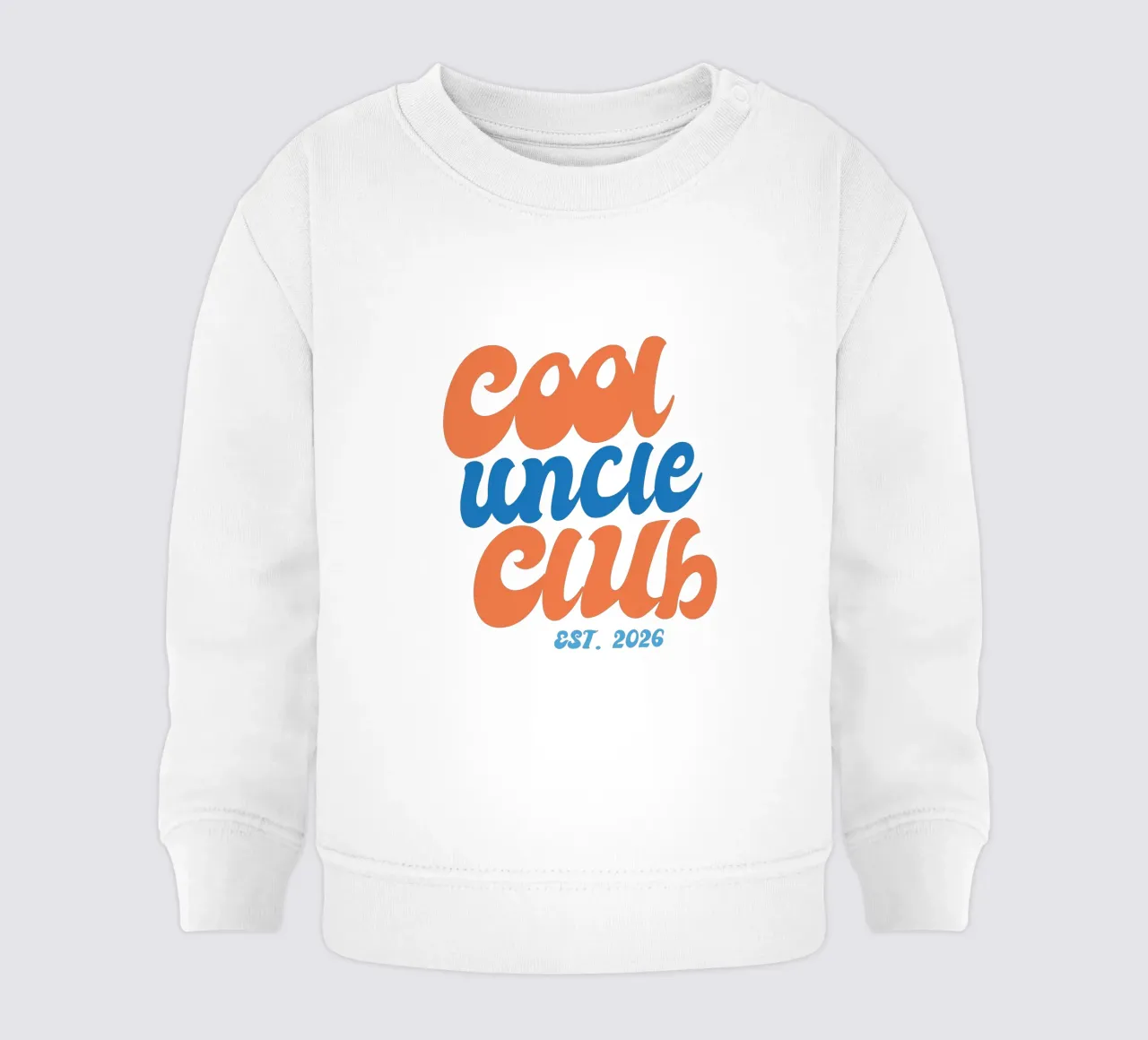 Cool Uncle Club dal 2026 Idea regalo felpa neonato da Typo Designs