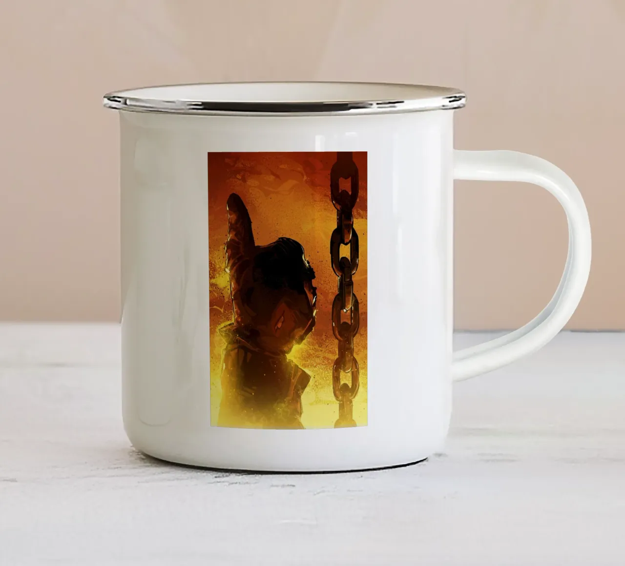 Terminator Thumb tazza in smalto da nabakumov